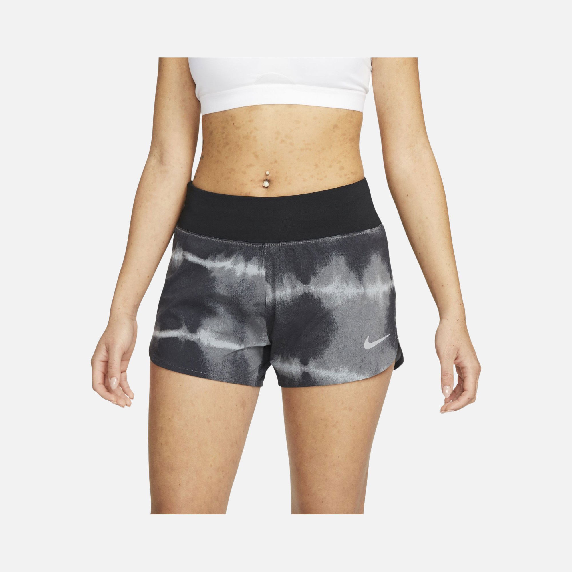 Nike Dri-Fit Eclipse Mid-Rise Printed RunningKadın Şort