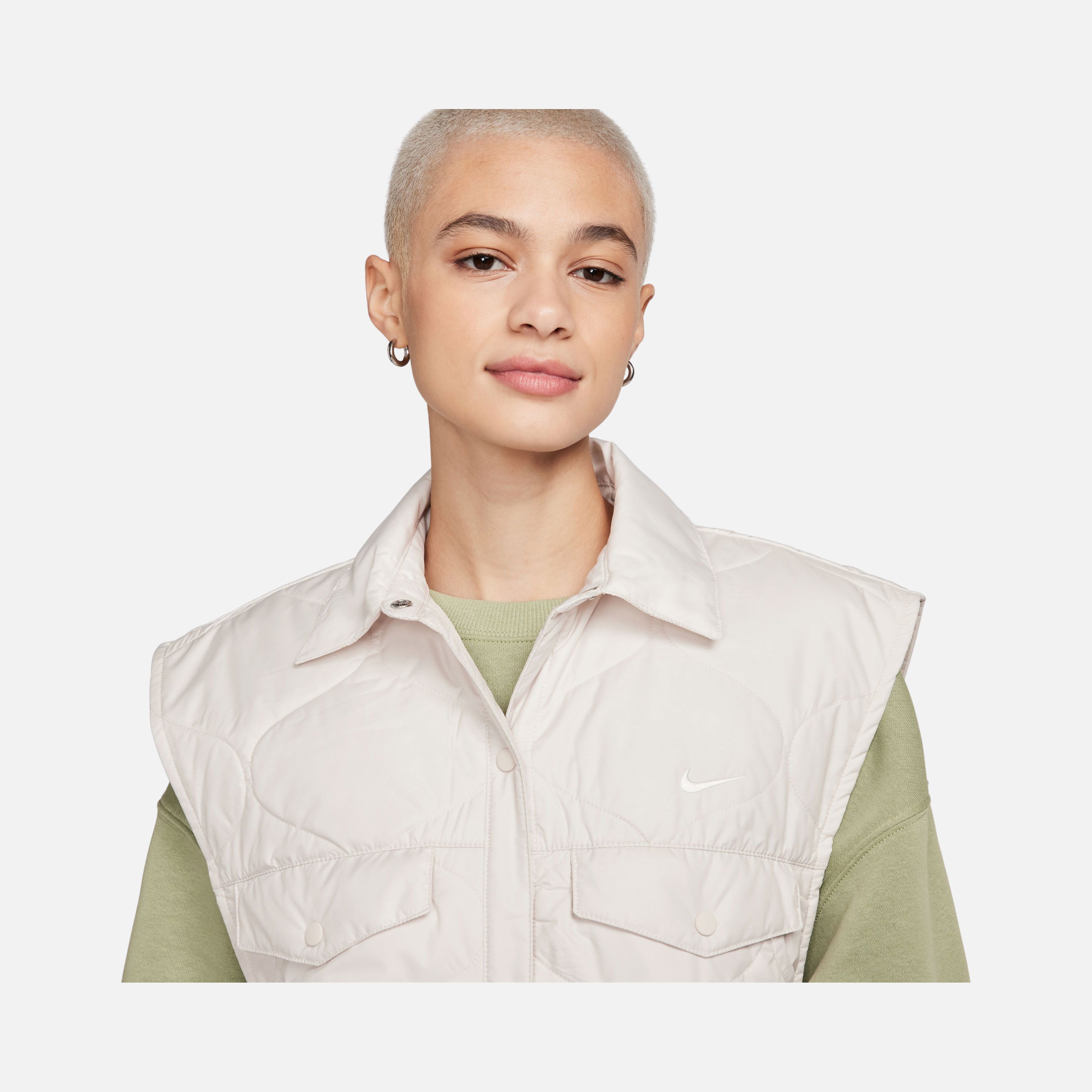 Nike Sportswear Essential Quilting Fabric Full-Snap Kadın Yelek