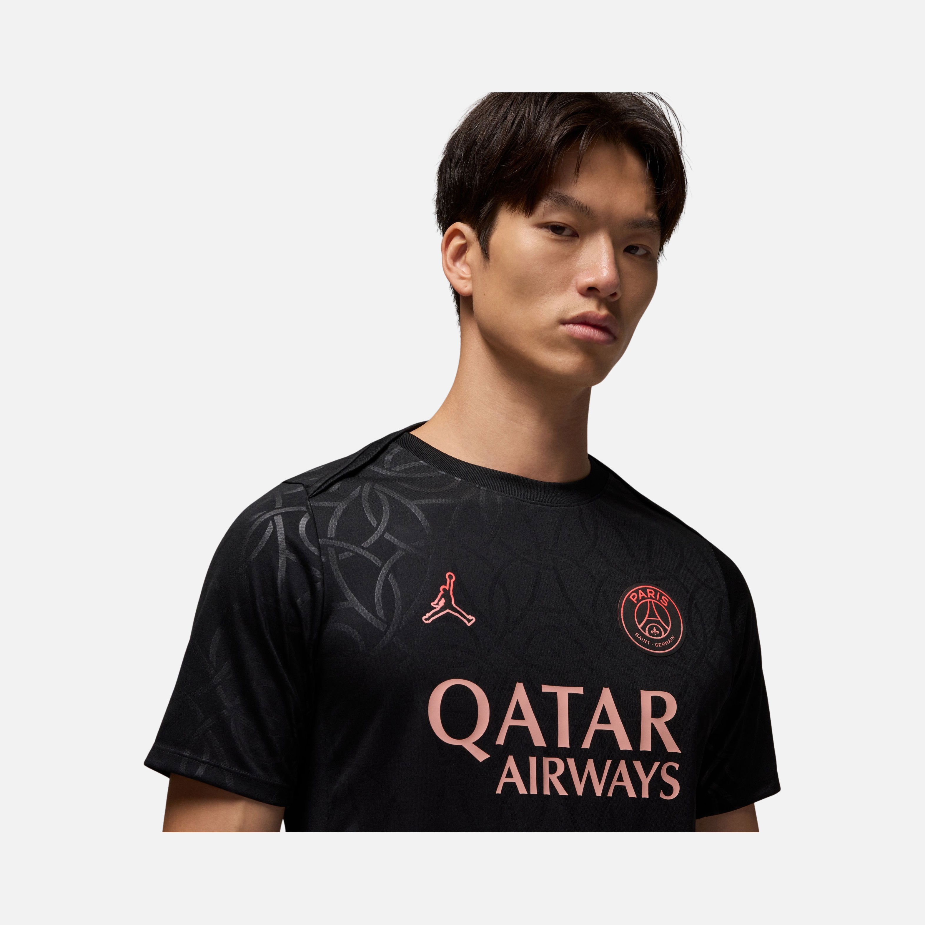 Nike Paris Saint-Germain Academy Pro Third Jordan Dri-Fit Football Pre-Match Short-Sleeve Erkek Tişört