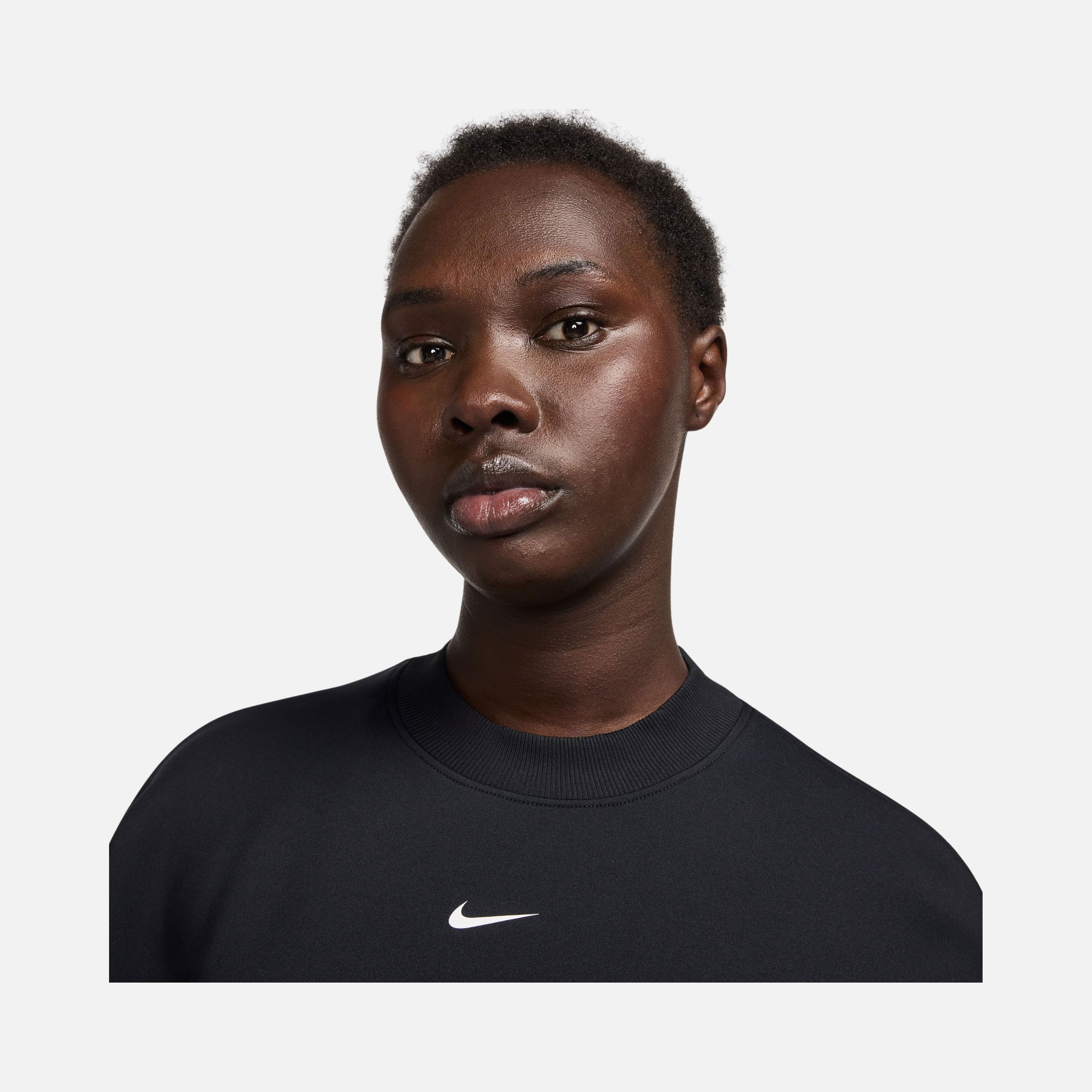 Nike Prima Dri-Fit Oversized Crew-Neck Cropped Training Kadın Sweatshirt