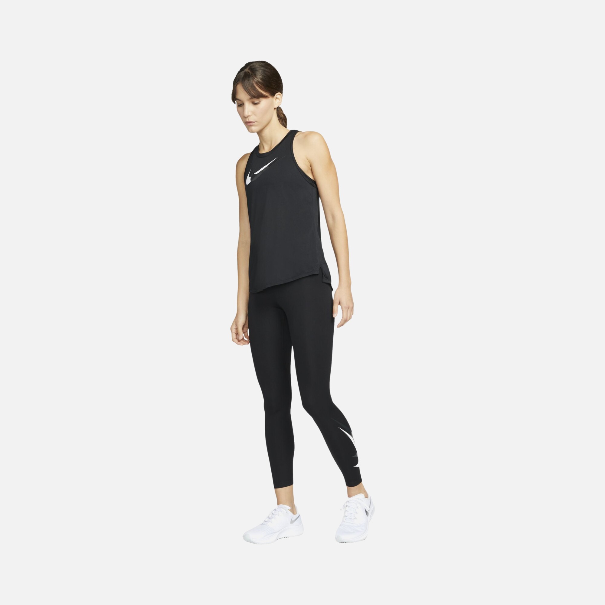 Nike Dri-Fit Swoosh Run 7/8-Length Mid-Rise Kadın Tayt