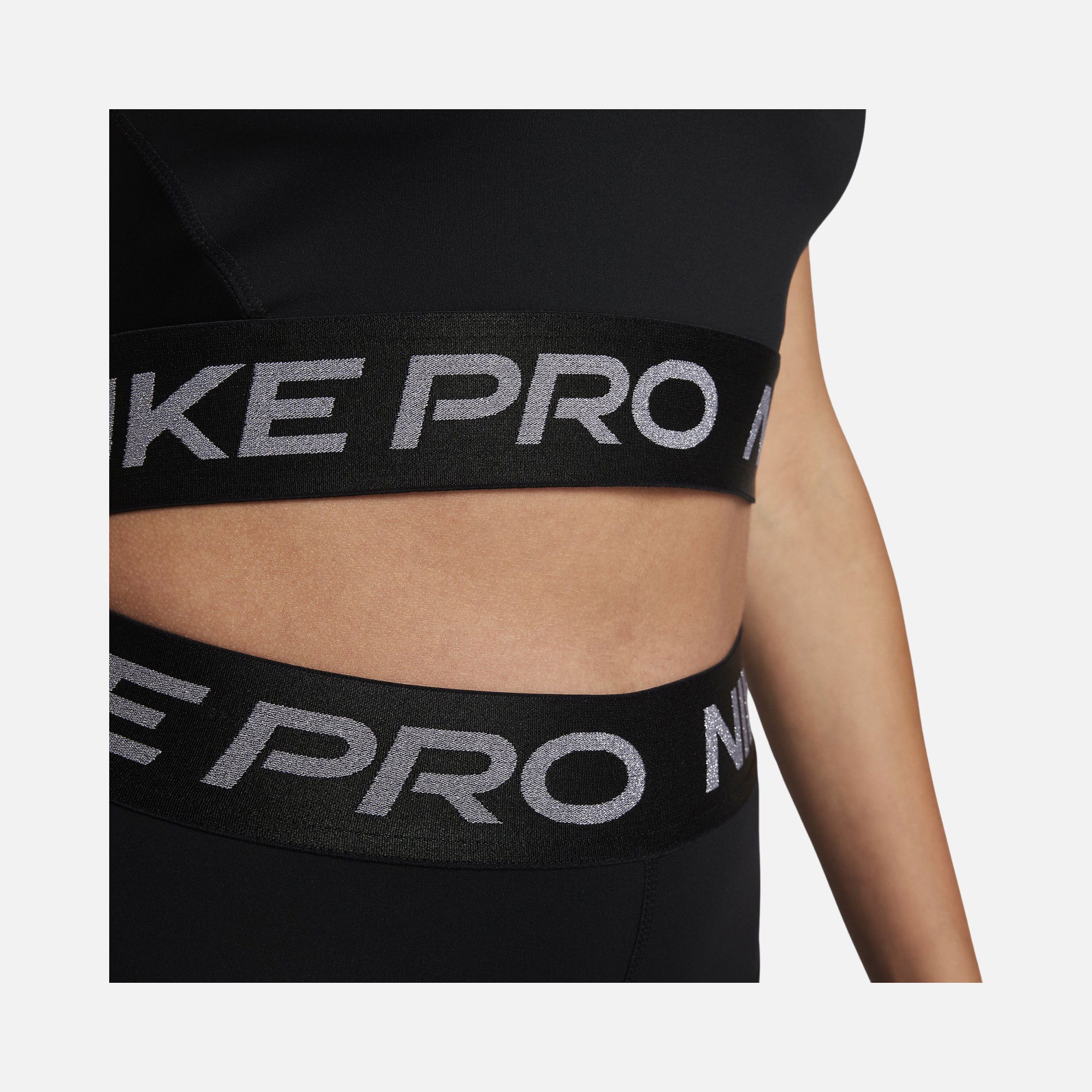 Nike Pro Dri-Fit Crop Shine Training Kadın Atlet