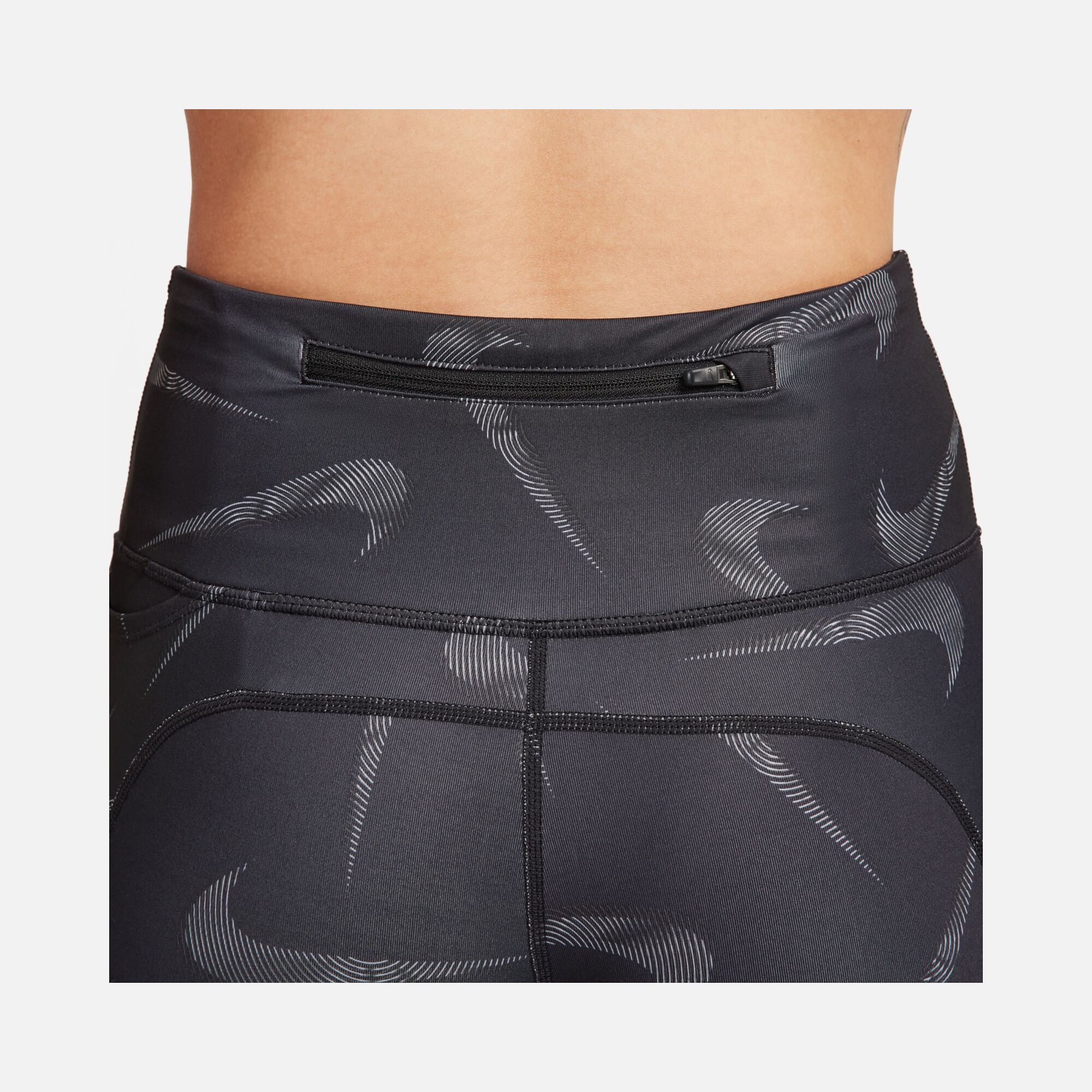 Nike Dri-Fit Fast Swoosh Printed 7/8 Running Kadın Tayt