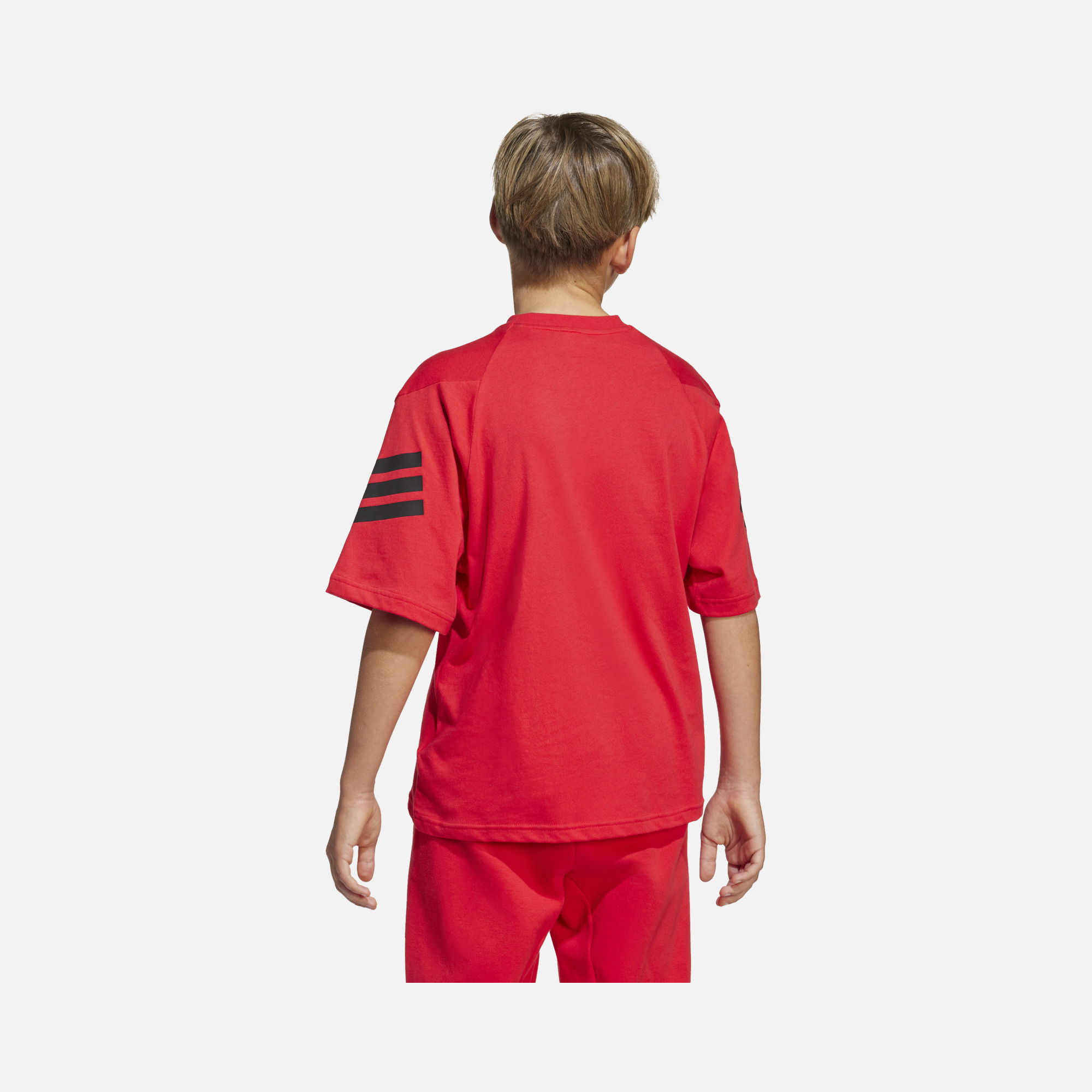 adidas Sportswear Future Icons 3-Stripes & 3-Bar Logo Detail Short-Sleeve Çocuk Tişört