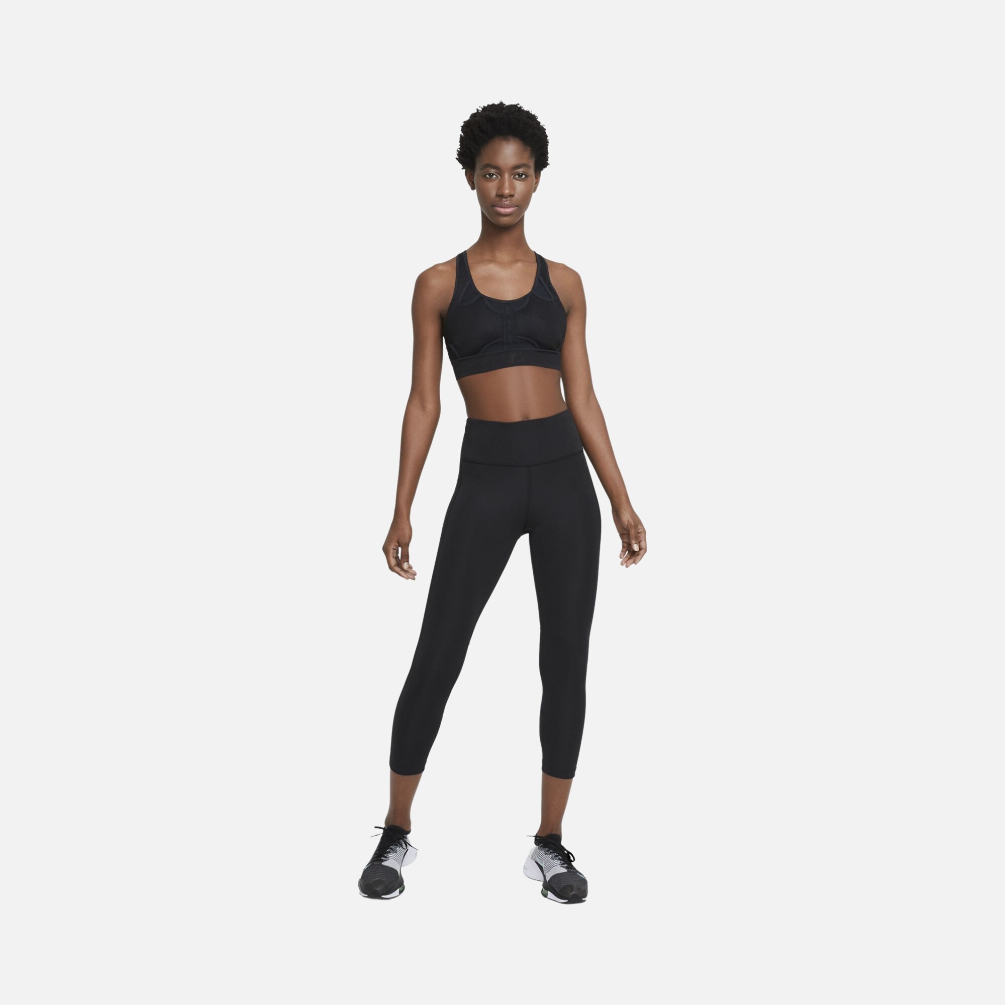 Nike Fast Mid-Rise Crop Running Kadın Tayt