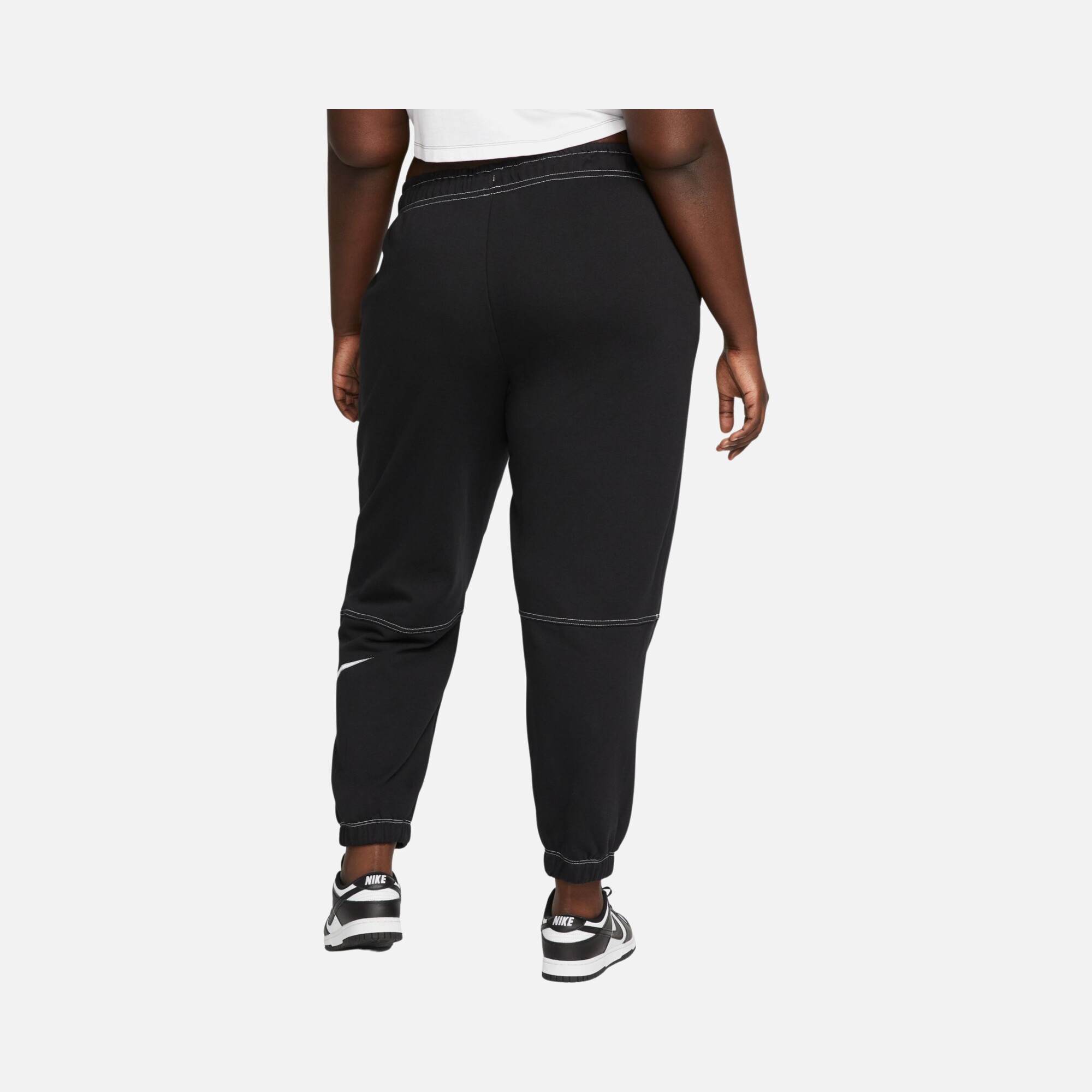 Nike Sportswear Swoosh Fleece High-Rise (Plus-Size) Kadın Eşofman Altı