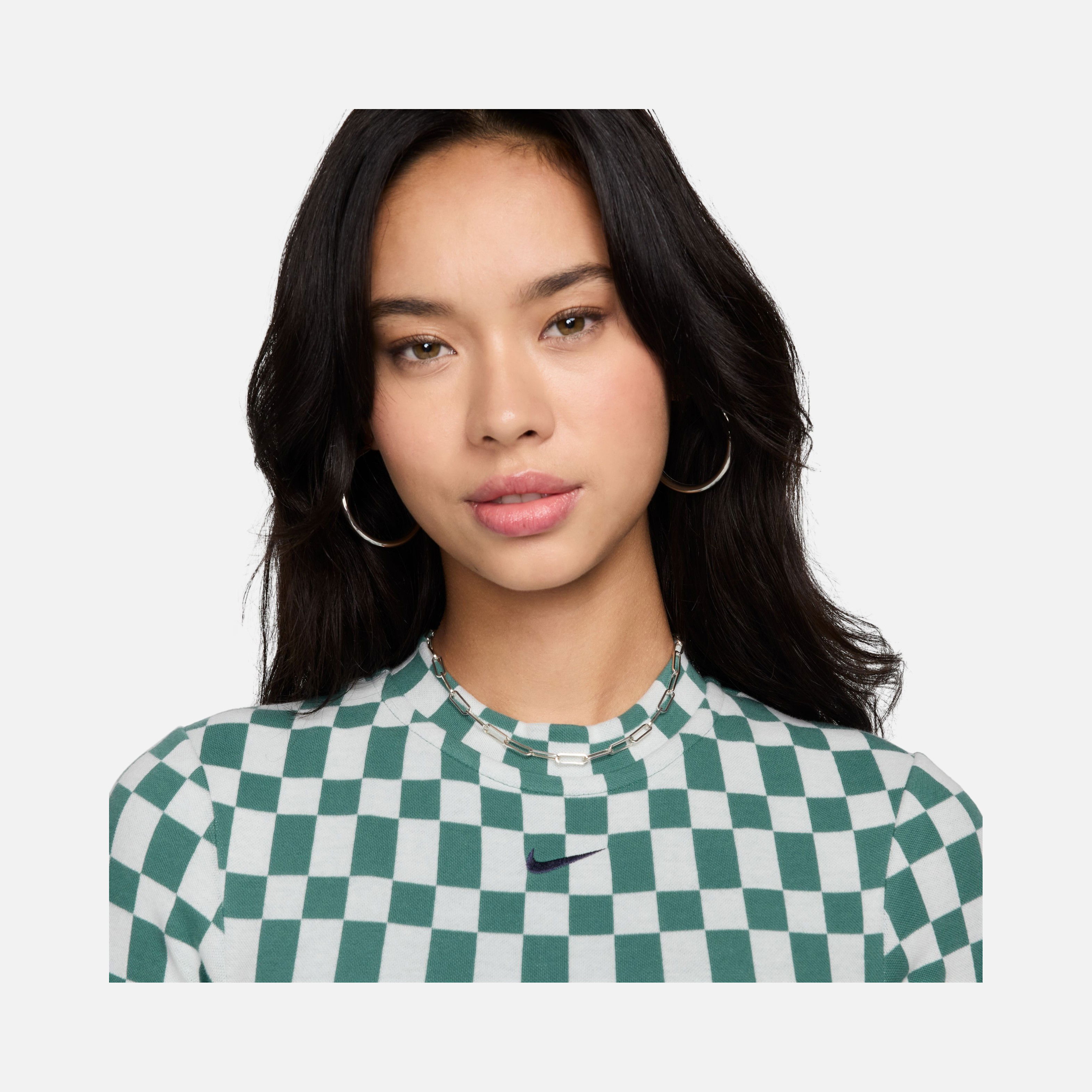 Nike Sportswear Collections Jacquard Three Quarter-Sleeve Kadın Bodysuit