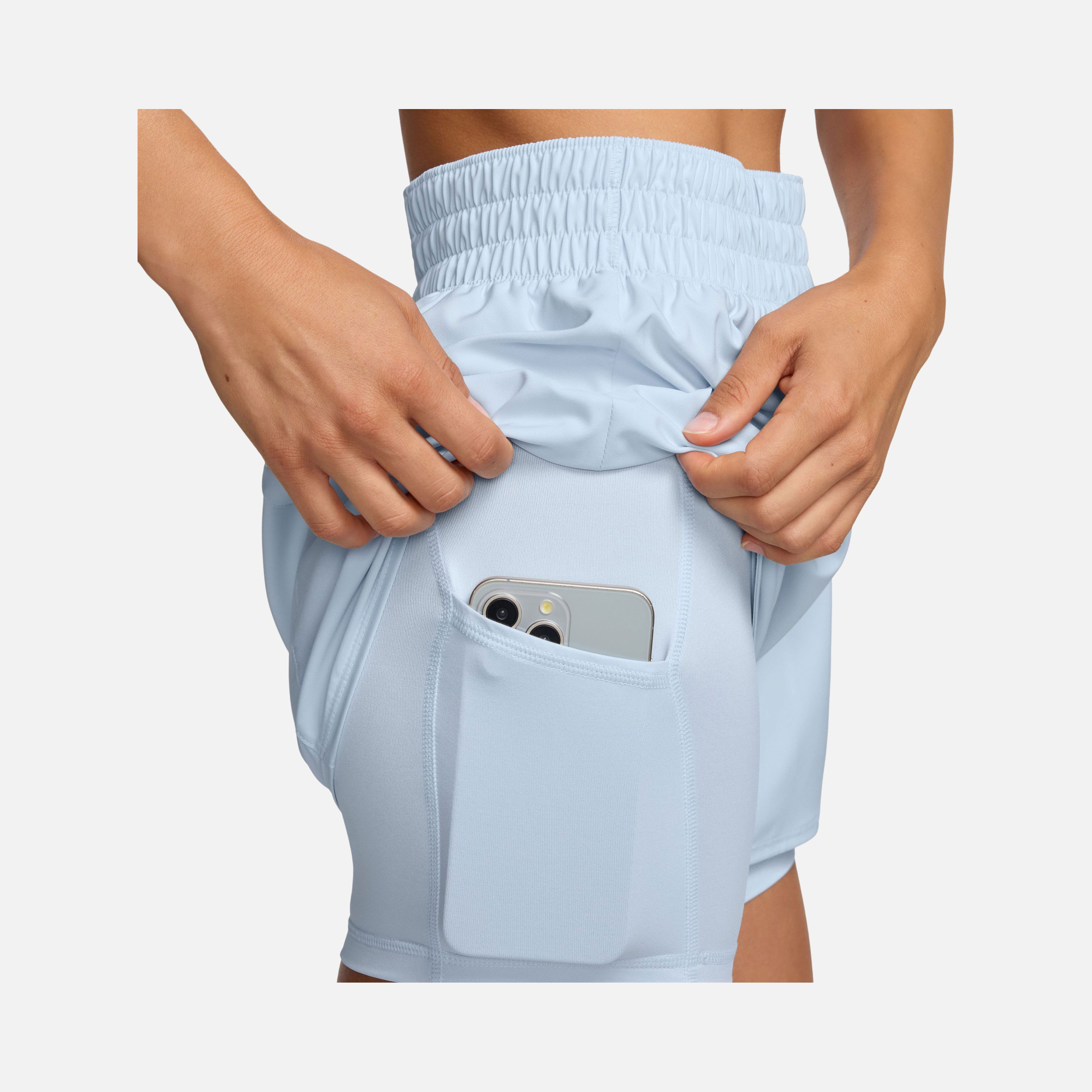 Nike Dri-Fit One High-Waisted 3" 2-in-1 Training Kadın Şort