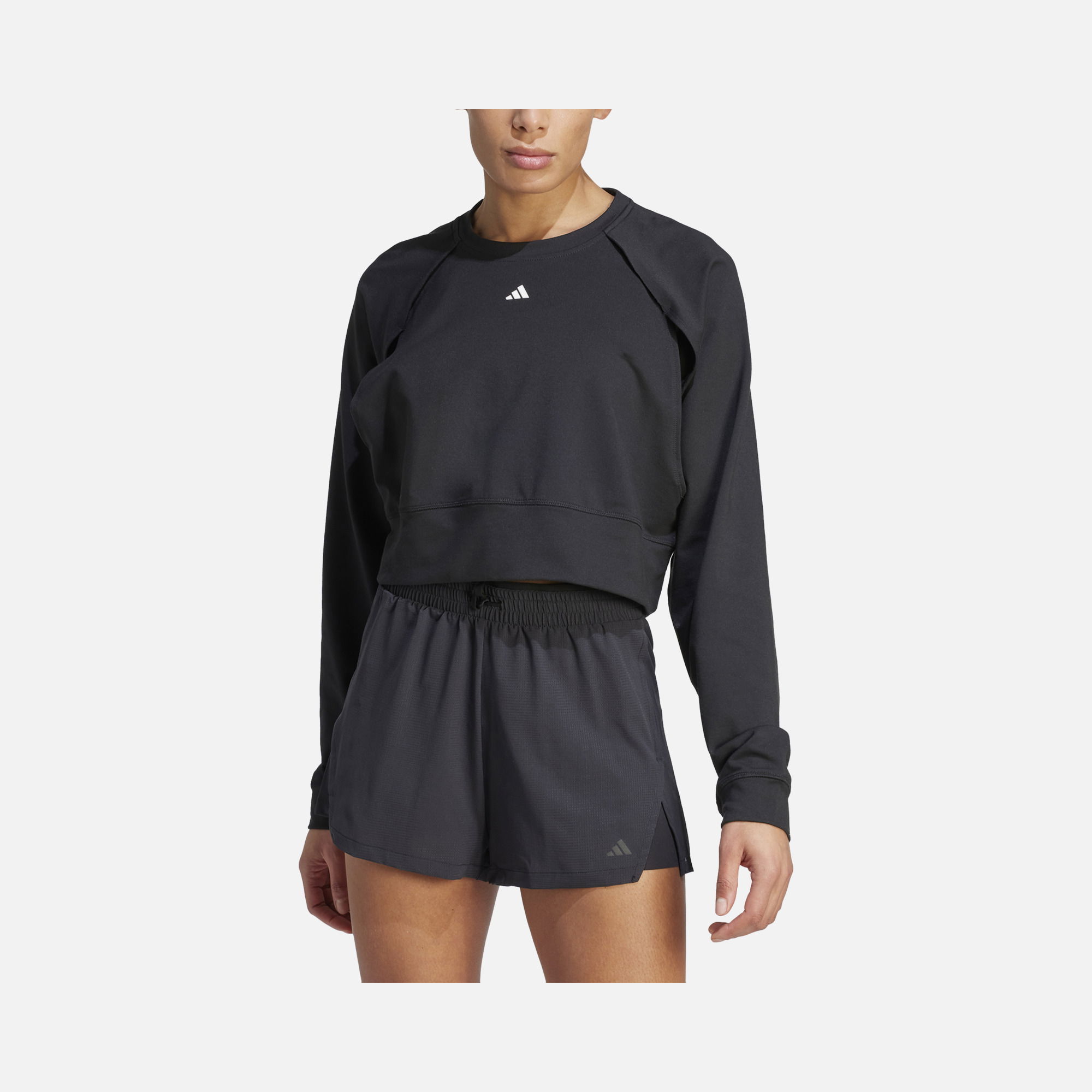 adidas Power Aeroready Crop Cover-Up Training Kadın Sweatshirt