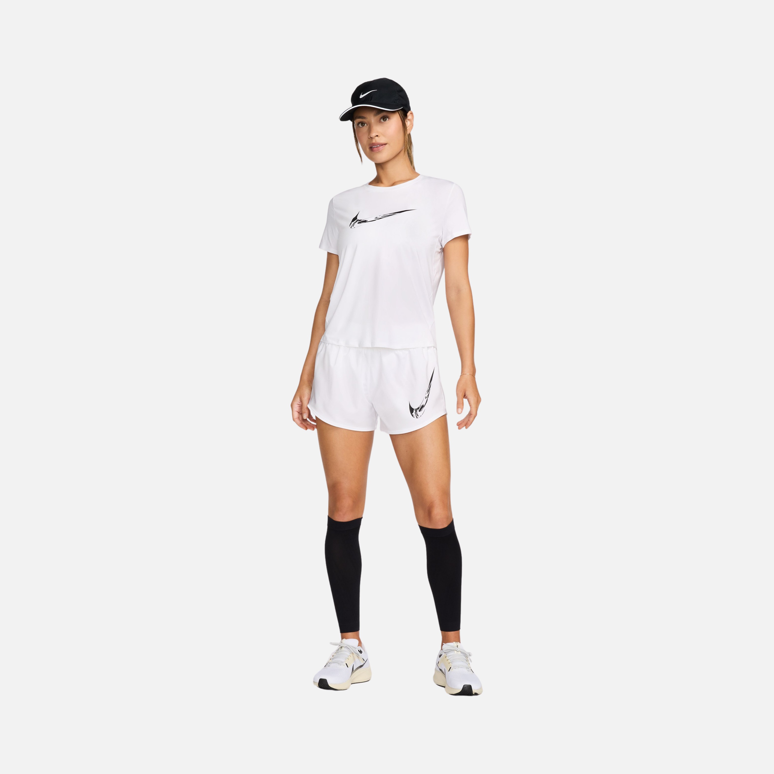 Nike Dri-Fit One Swoosh Graphic Running FW24 Short-Sleeve Kadın Tişört