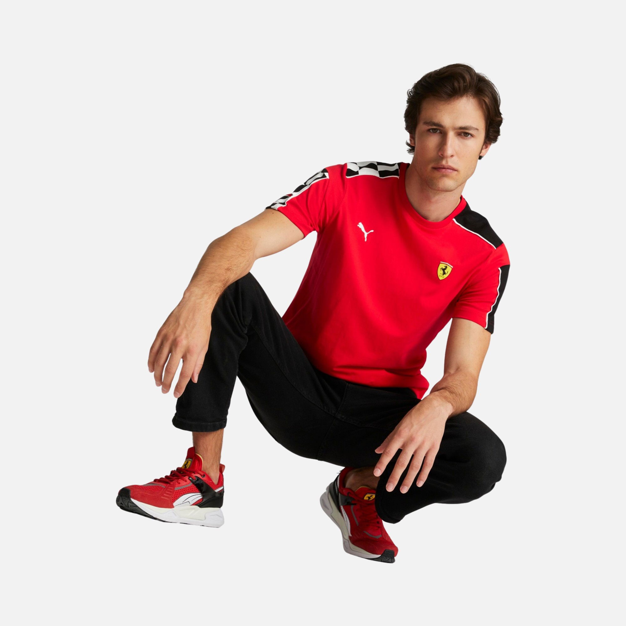 Puma Scuderia Ferrari Race MT7 Short-Sleeve Erkek Tişört