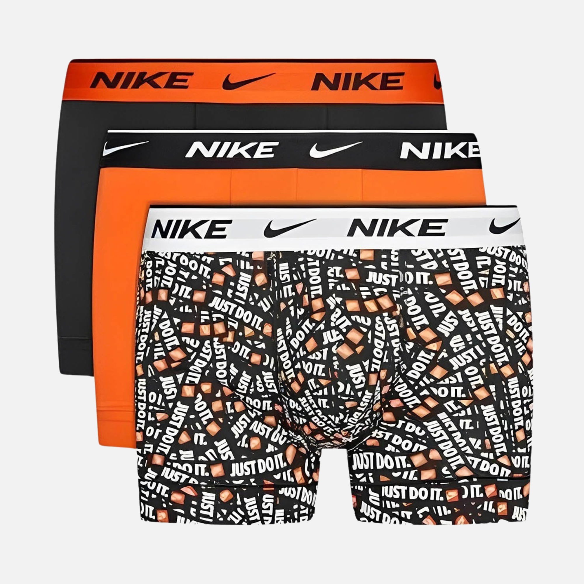 Nike Everday Cotton Stretch Dri-Fit Avec Technology ''Special Printing Details'' 3 Pieces Erkek Boxer