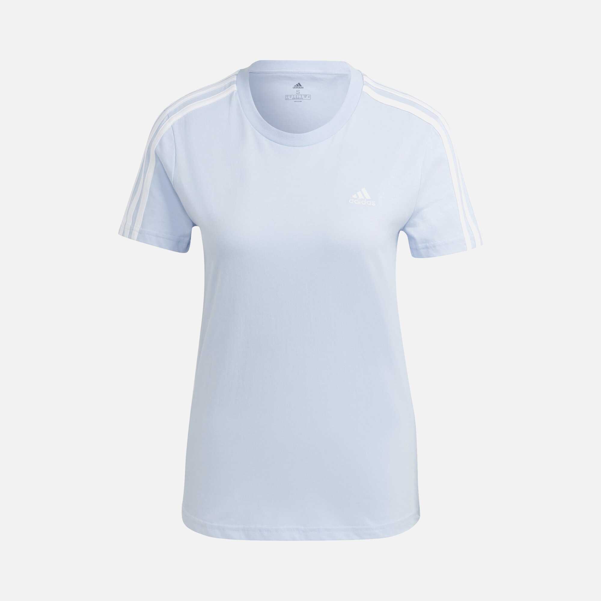 adidas Essentials Slim 3-Stripes Short-Sleeve Kadın Tişört
