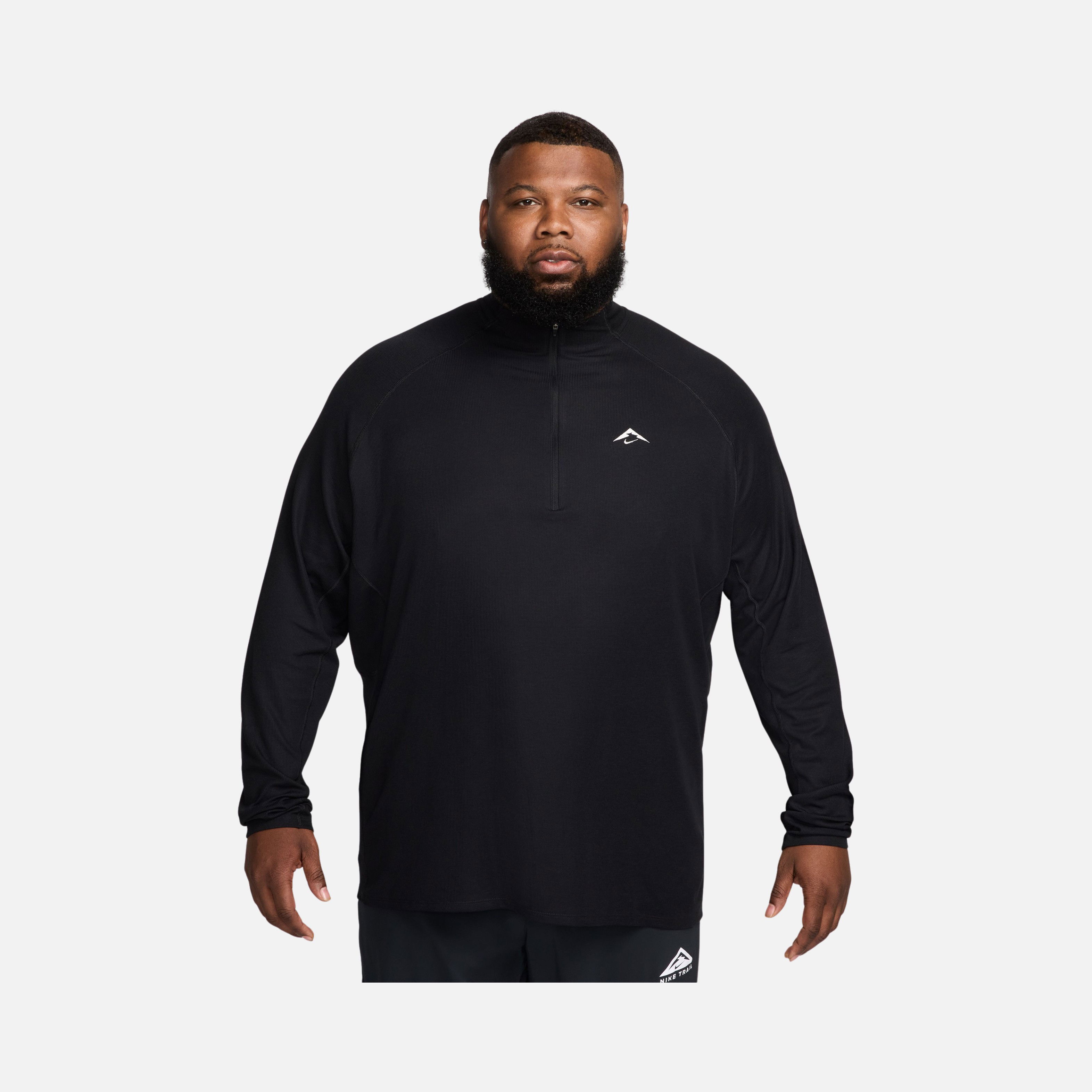 Nike Dri-Fit Mid-Layer Trail Running 1/2-Zip Long-Sleeve Erkek Tişört