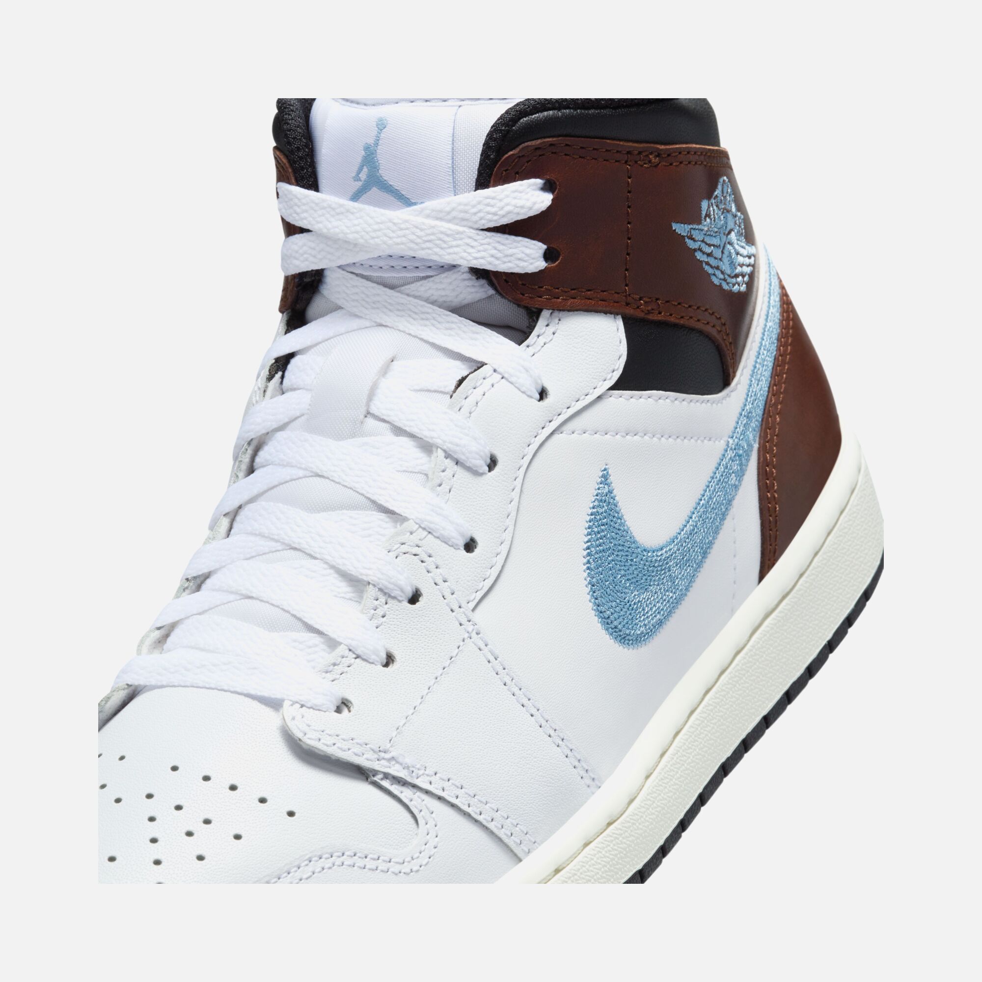 Nike Air Jordan 1 Mid SE ''Embroidered Swoosh & Brand'' Erkek Spor Ayakkabı