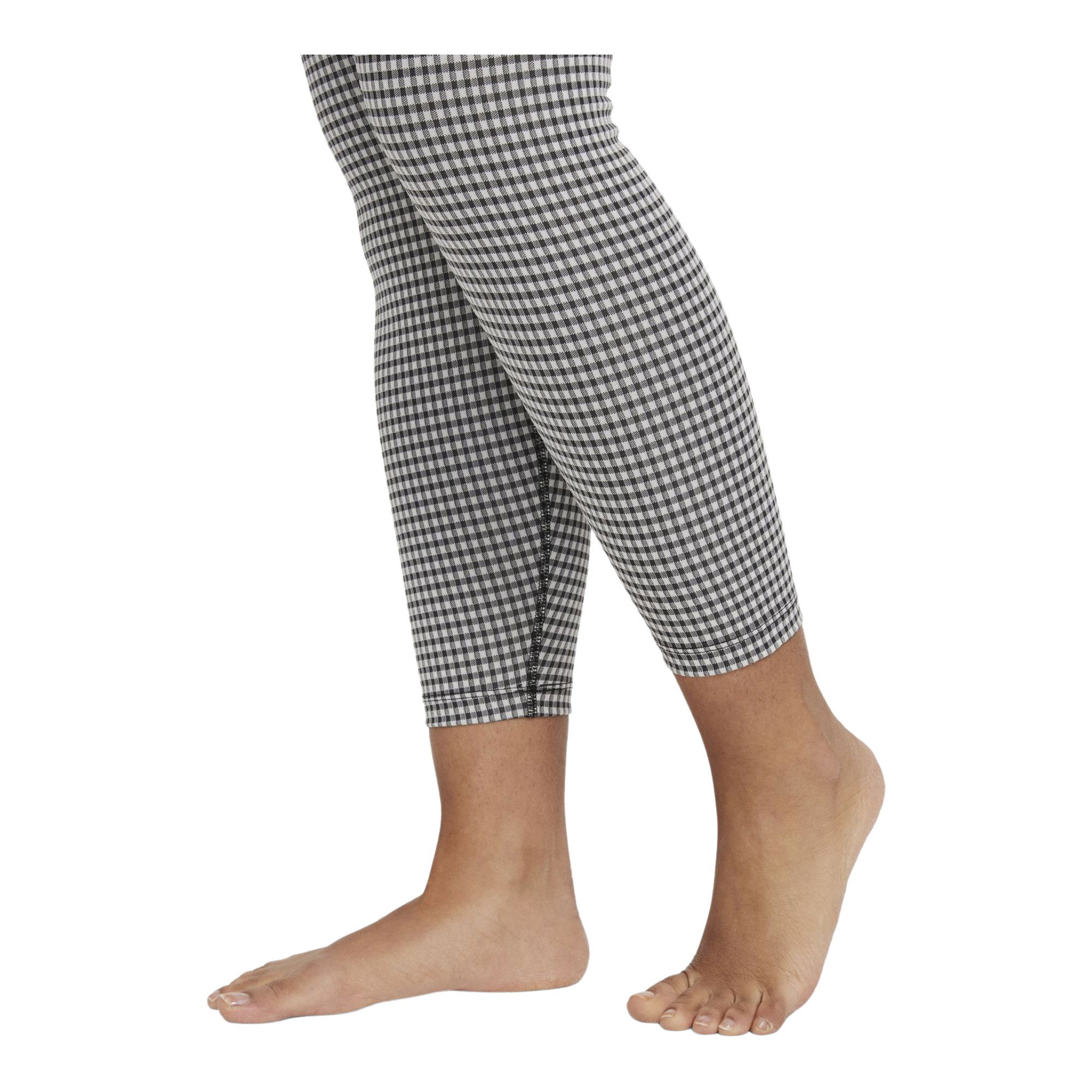 Nike Yoga High-Waisted Crop Gingham Leggings Kadın Tayt