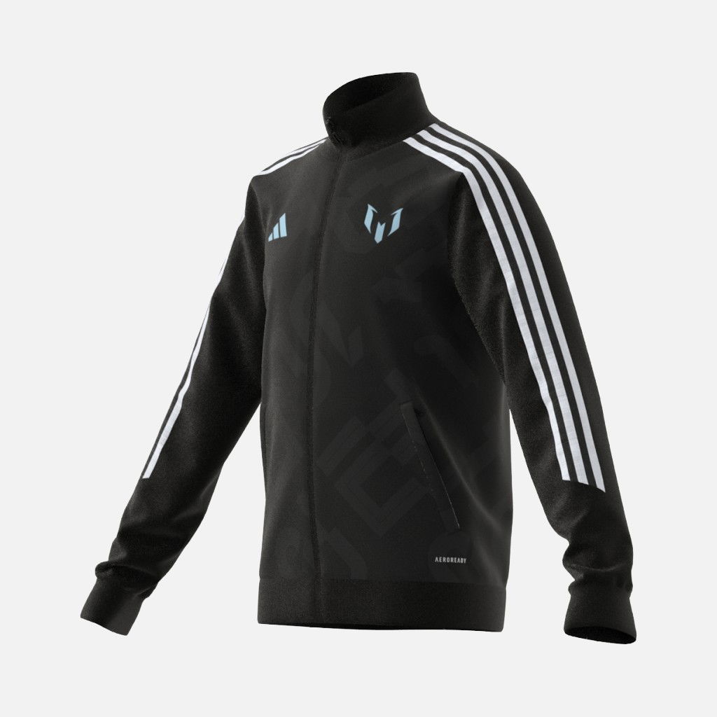 adidas Messi 3-Stripes Full-Zip Hoodie Çocuk Ceket