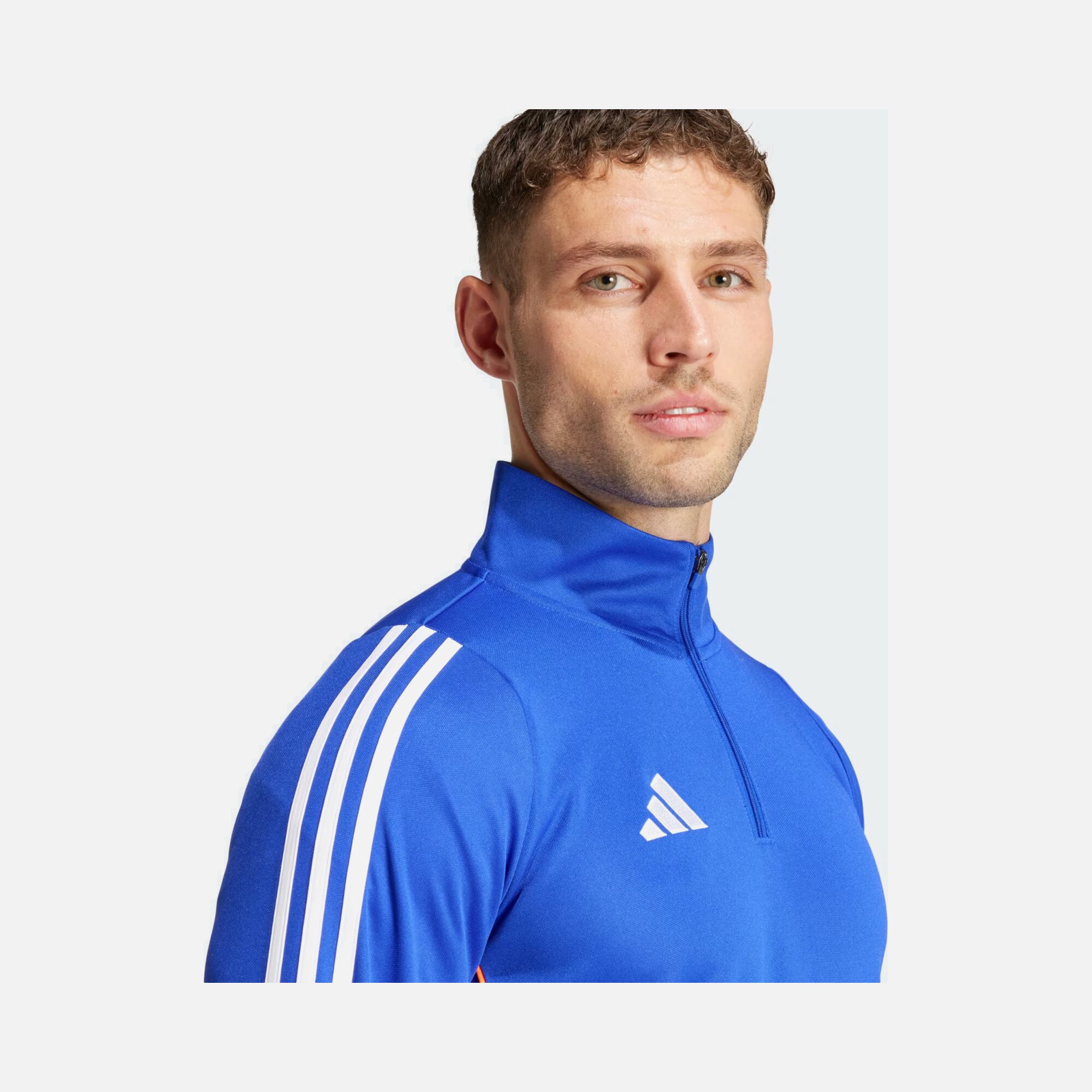 adidas Tiro 24 Football Training Half-Zip Long-Sleeve Erkek Tişört