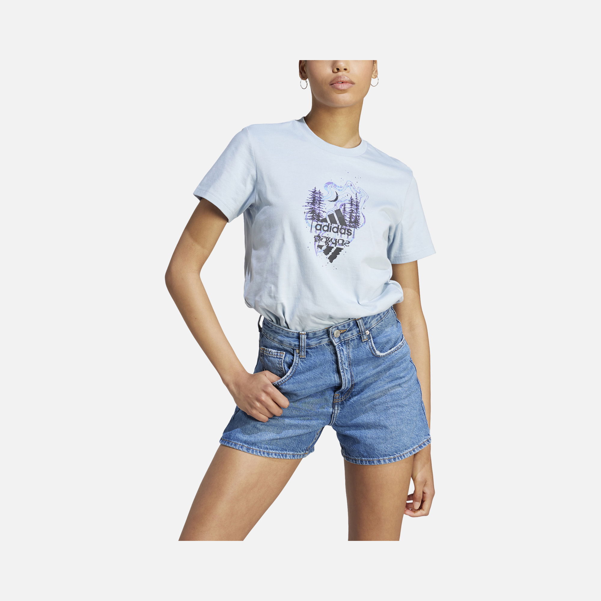 adidas Sportswear Mystic Nature Graphic Short-Sleeve Kadın Tişört