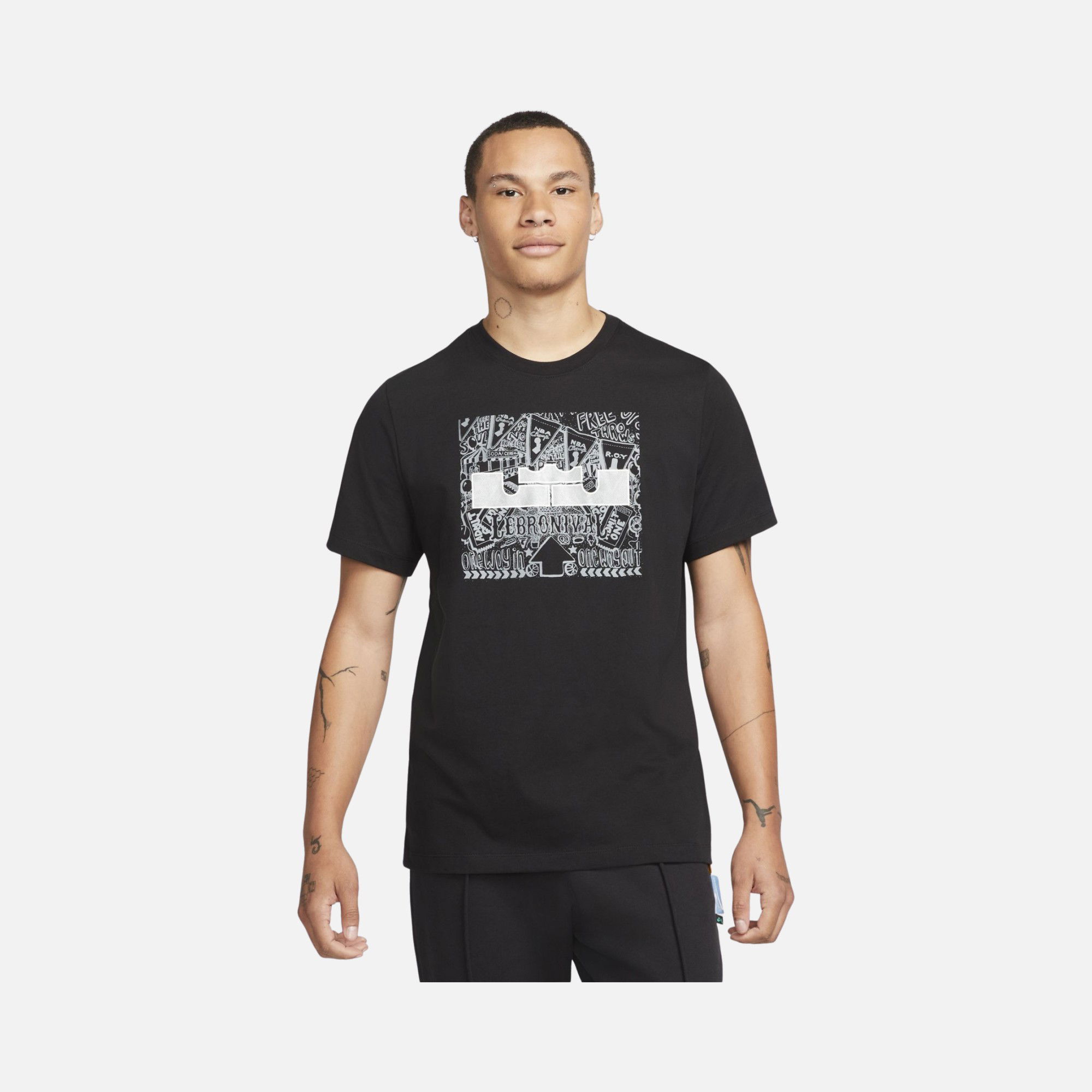 Nike LeBron ''One Way In & One Way Out'' Graphic Short-Sleeve Erkek Tişört