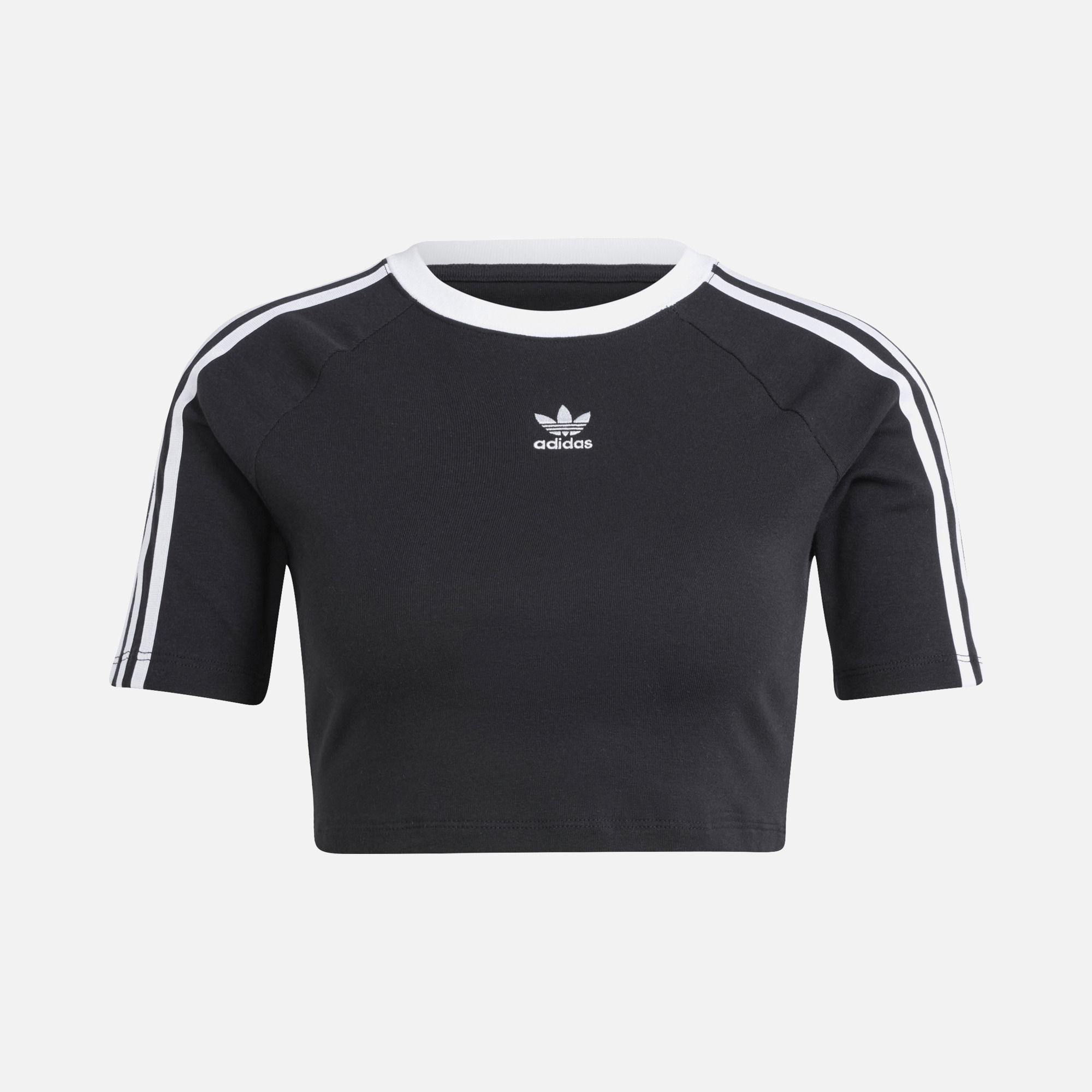 adidas Originals 3-Stripes Baby Slim Cut Crew Neck Cropped Short-Sleeve Kadın Tişört