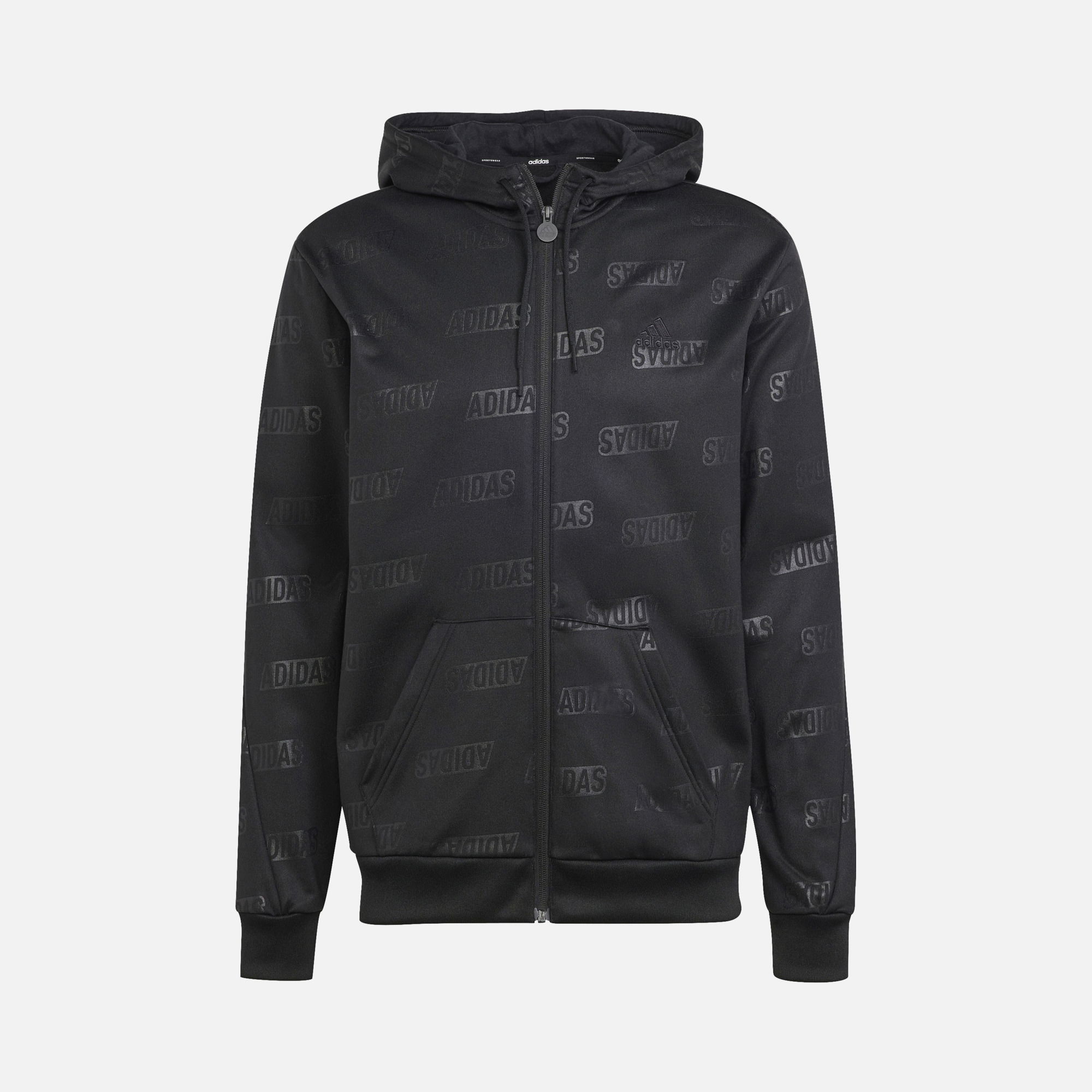 adidas Sportswear Bluza dresowa Embossed Fleece Full-Zip Hoodie Erkek Ceket