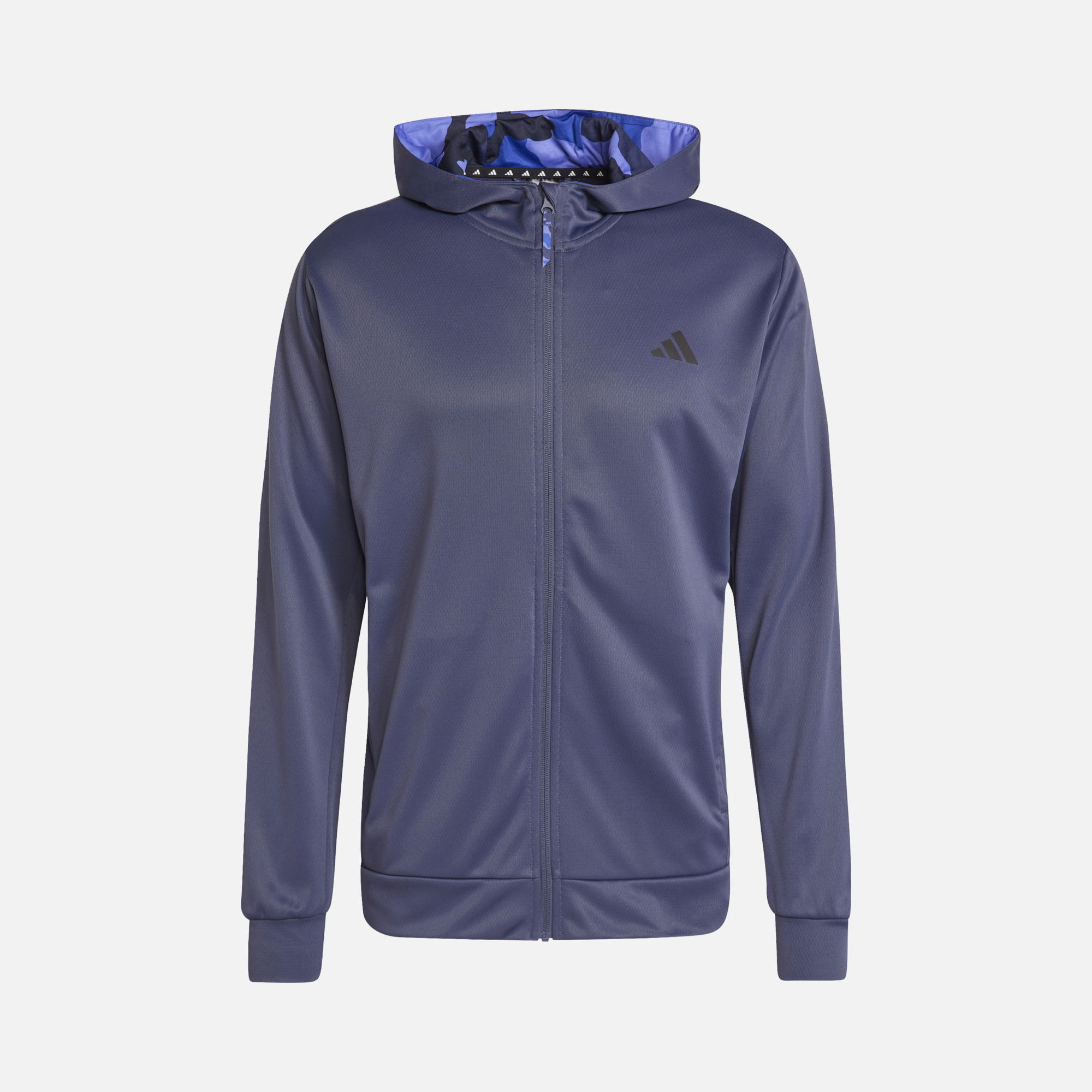 adidas AEROREADY Train Essentials Camo Full-Zip Hoodie Erkek Sweatshirt