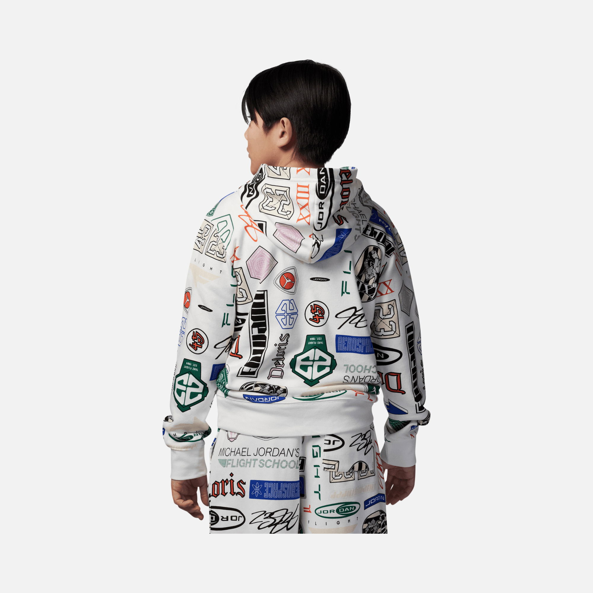 Nike Jordan Essentials All Over Printed Pullover Hooded Çocuk Sweatshirt