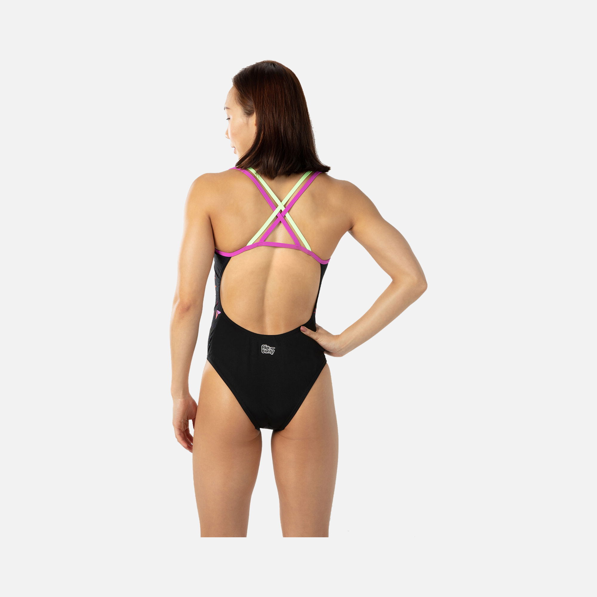 Speedo Hippy Chick Dreams Placement Double Crossback Kadın Yüzücü Mayo