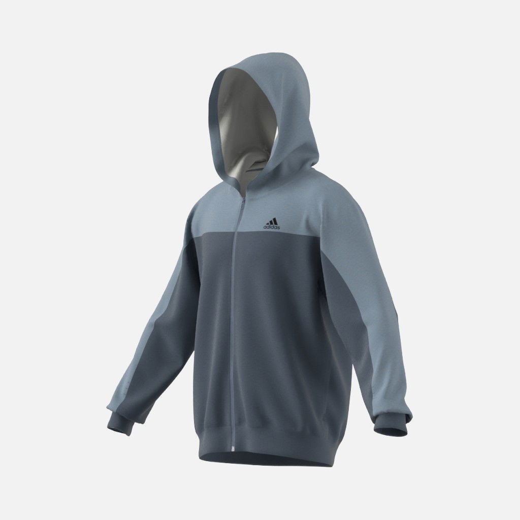 adidas Sportswear Melange Full-Zip Hoodie Erkek Sweatshirt