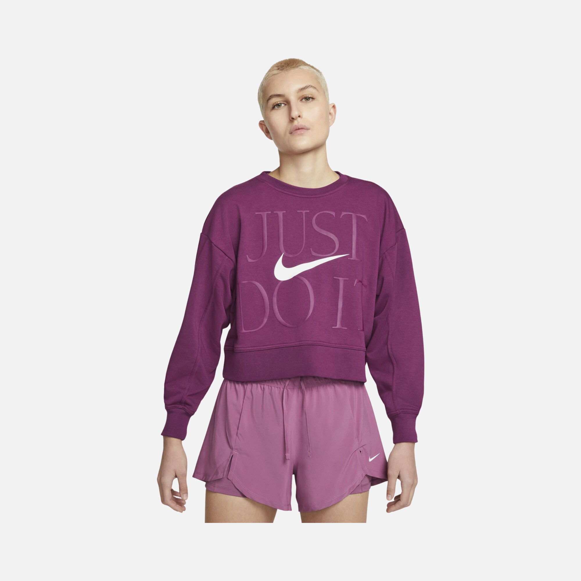 Nike Dri-Fit Get Fit ''Just Do It'' Training Kadın Sweatshirt