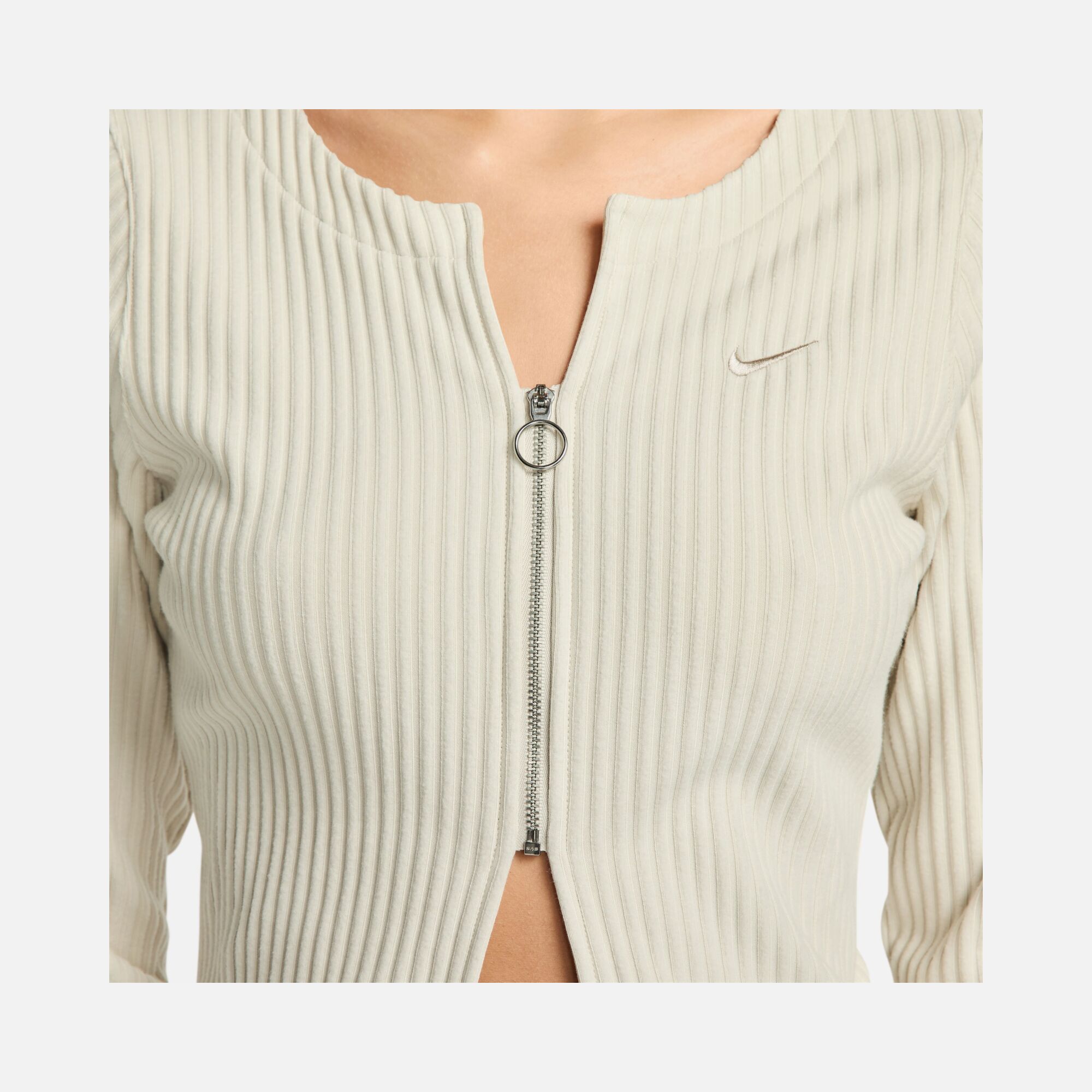 Nike Sportswear Collections Chill Knit Slim Ribbed Cardigan Full-Zip Kadın Ceket