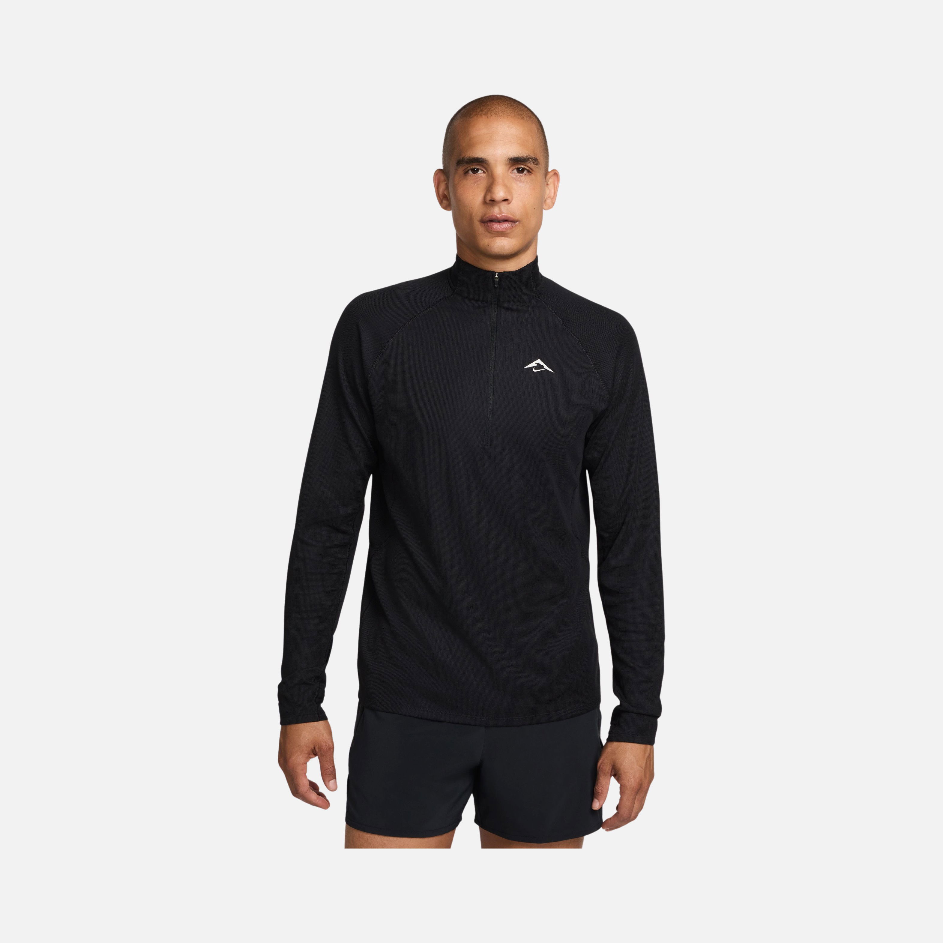 Nike Dri-Fit Mid-Layer Trail Running 1/2-Zip Long-Sleeve Erkek Tişört