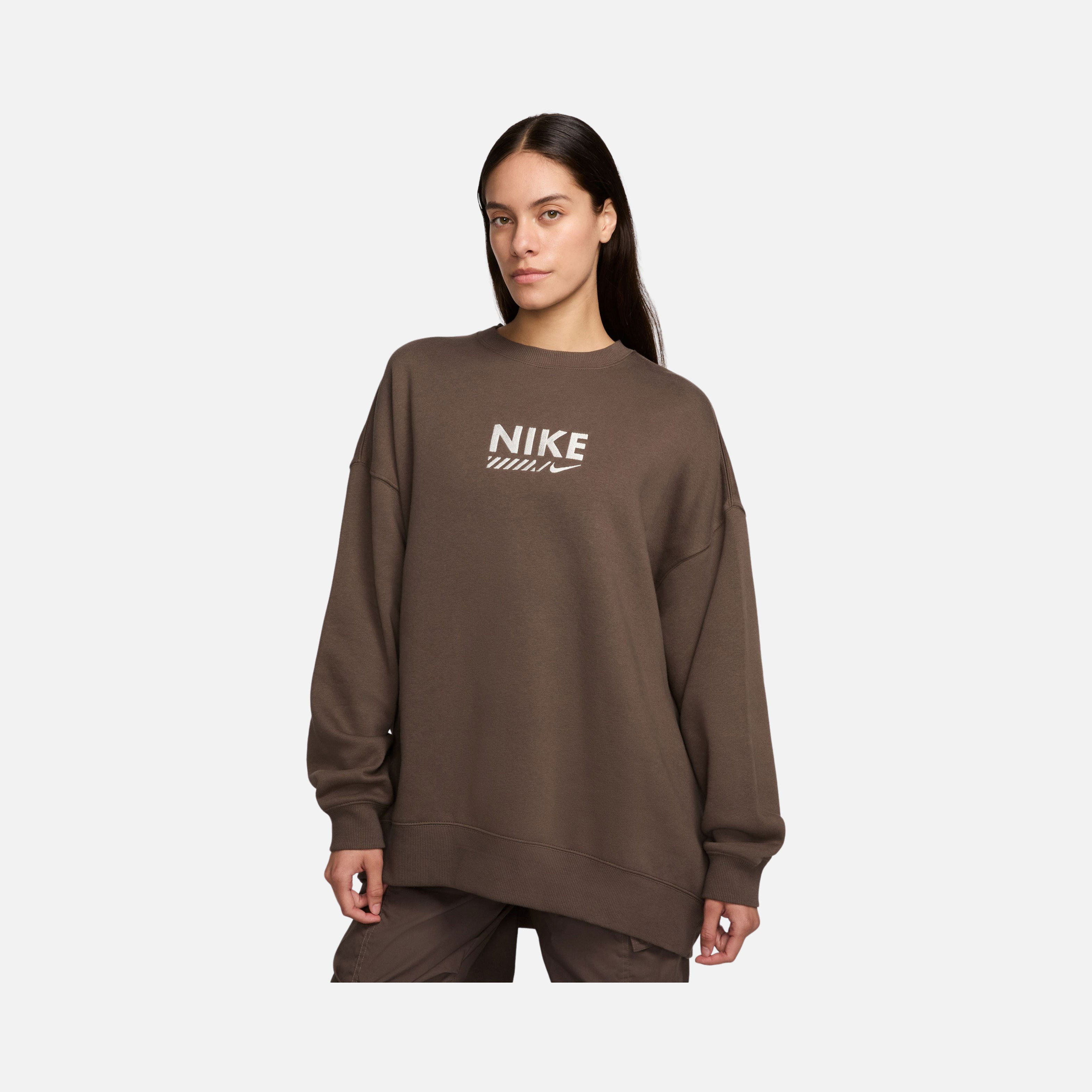 Nike Sportswear Gel Oversized Fleece Crew-Neck Kadın Sweatshirt