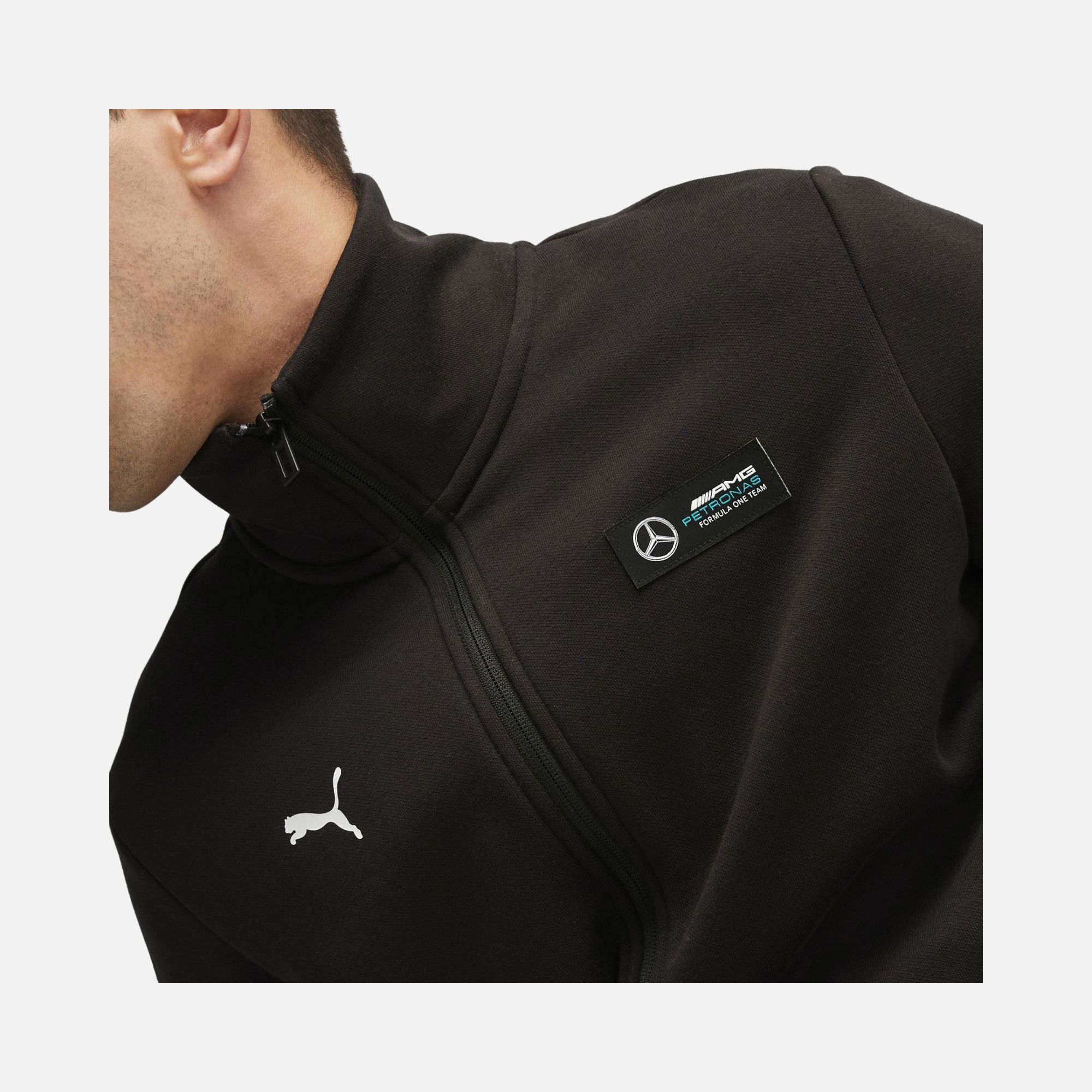Puma Sportswear Mercedes-AMG Essentials Fleece Full-Zip Hoodie Erkek Ceket