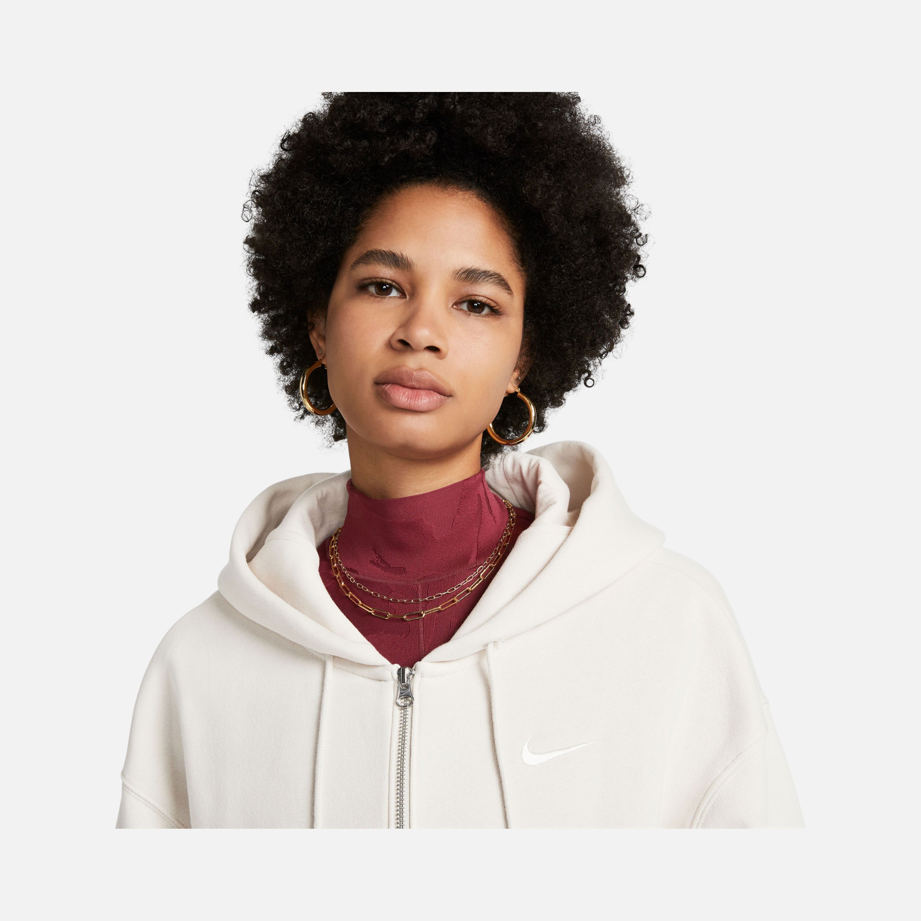 Nike Sportswear Phoenix Fleece Oversized Full-Zip Hoodie Kadın Sweatshirt