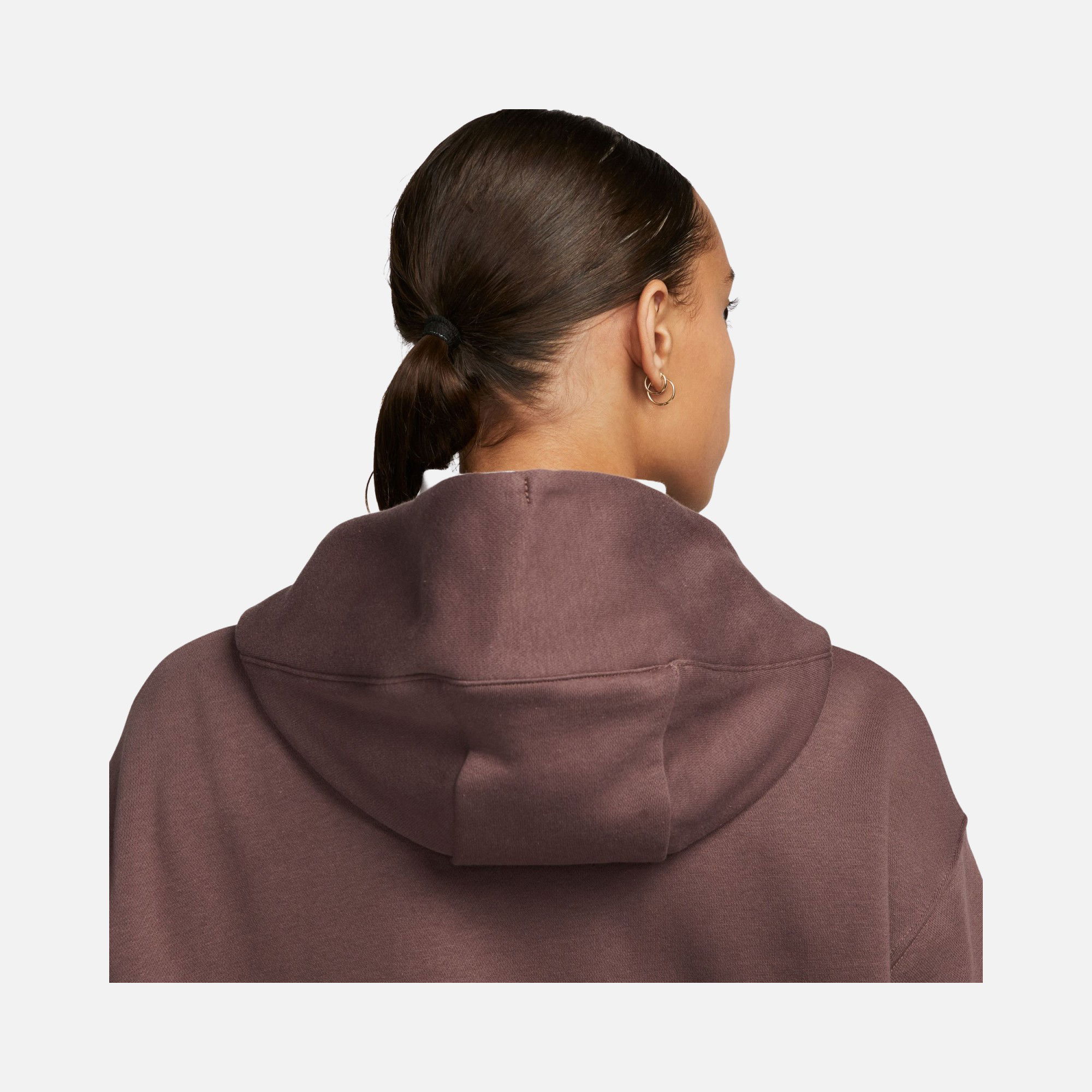 Nike Sportswear Gel-Midi Swoosh Oversized Fleece Pullover Hoodie Kadın Sweatshirt