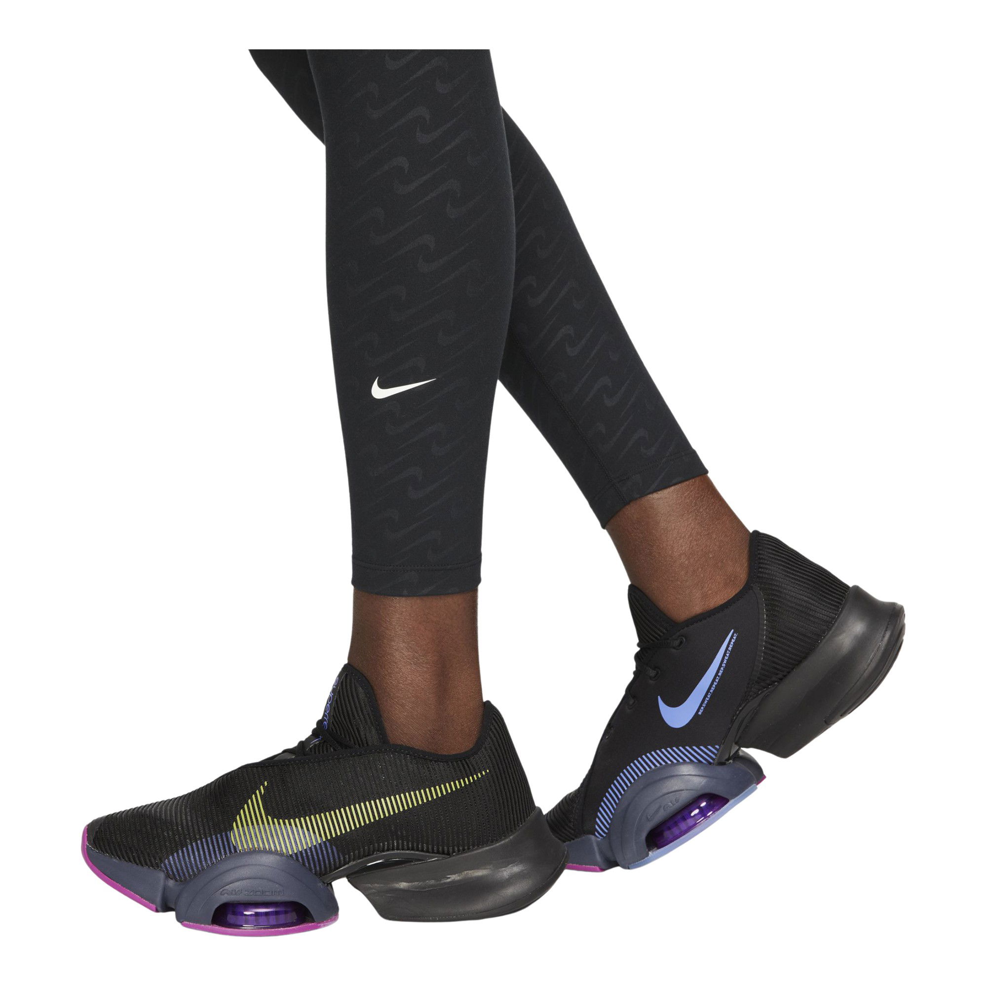 Nike Dri-Fit One Icon Clash Mid-Rise 7/8 Printed Training Kadın Tayt