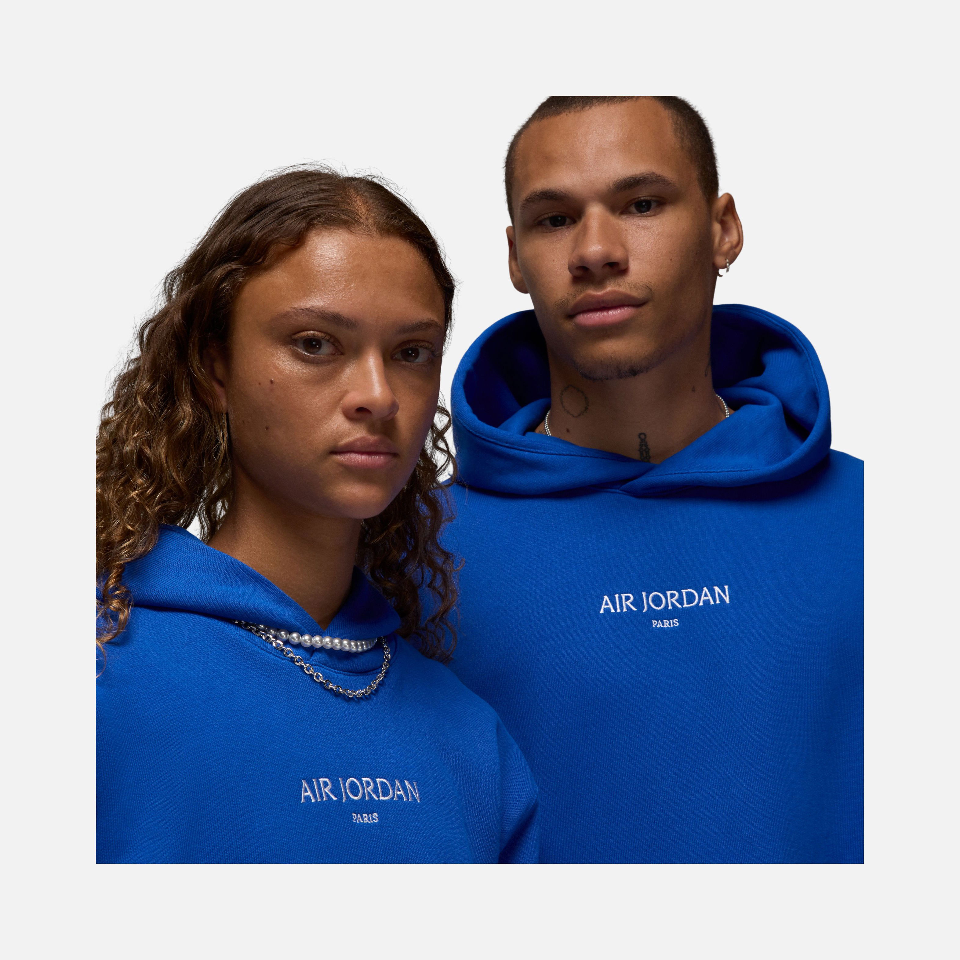 Nike Air Jordan Wordmark Paris Fleece Pullover Hoodie Erkek Sweatshirt