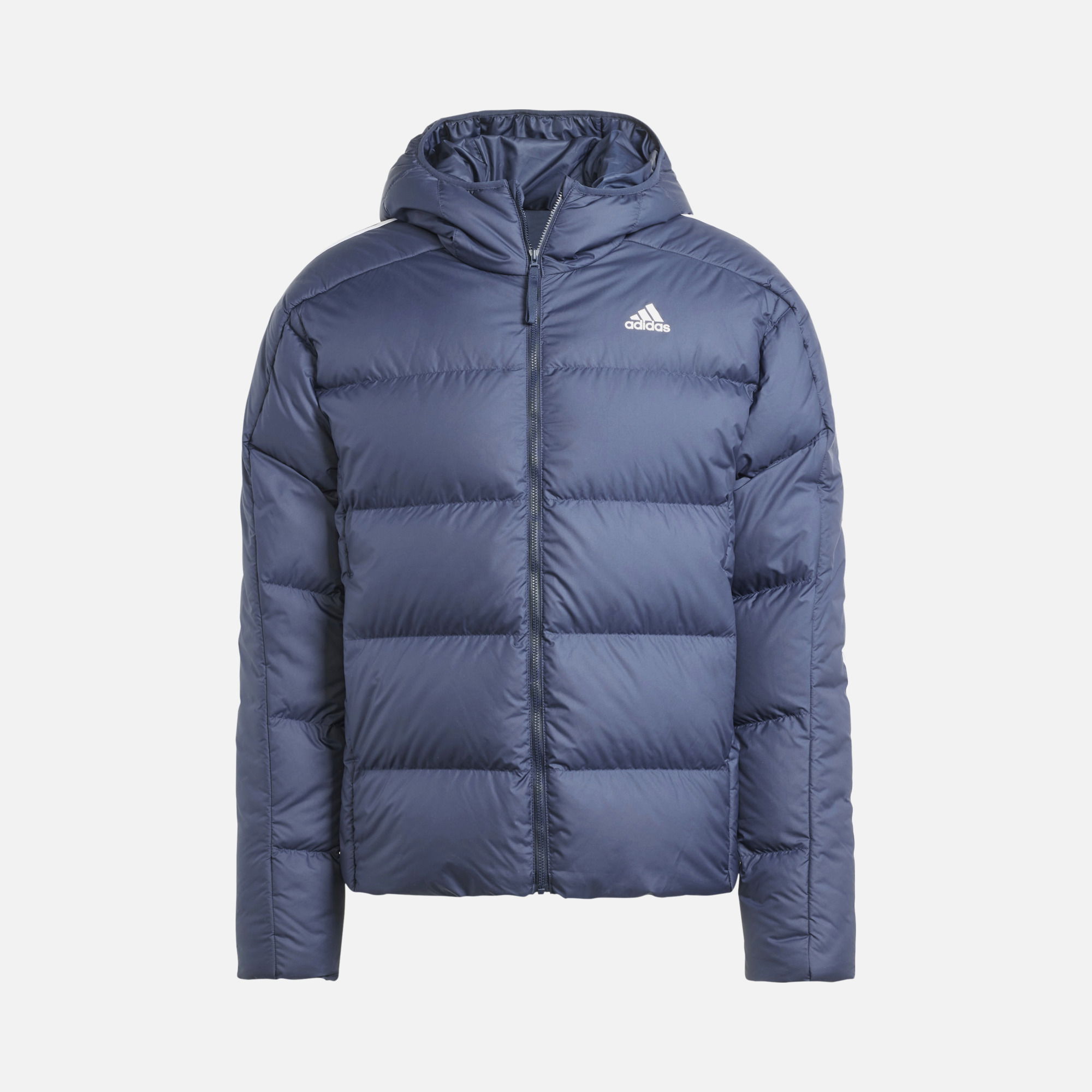 adidas Essentials Midweight Down 3-Stripes Full-Zip Hoodie Erkek Ceket