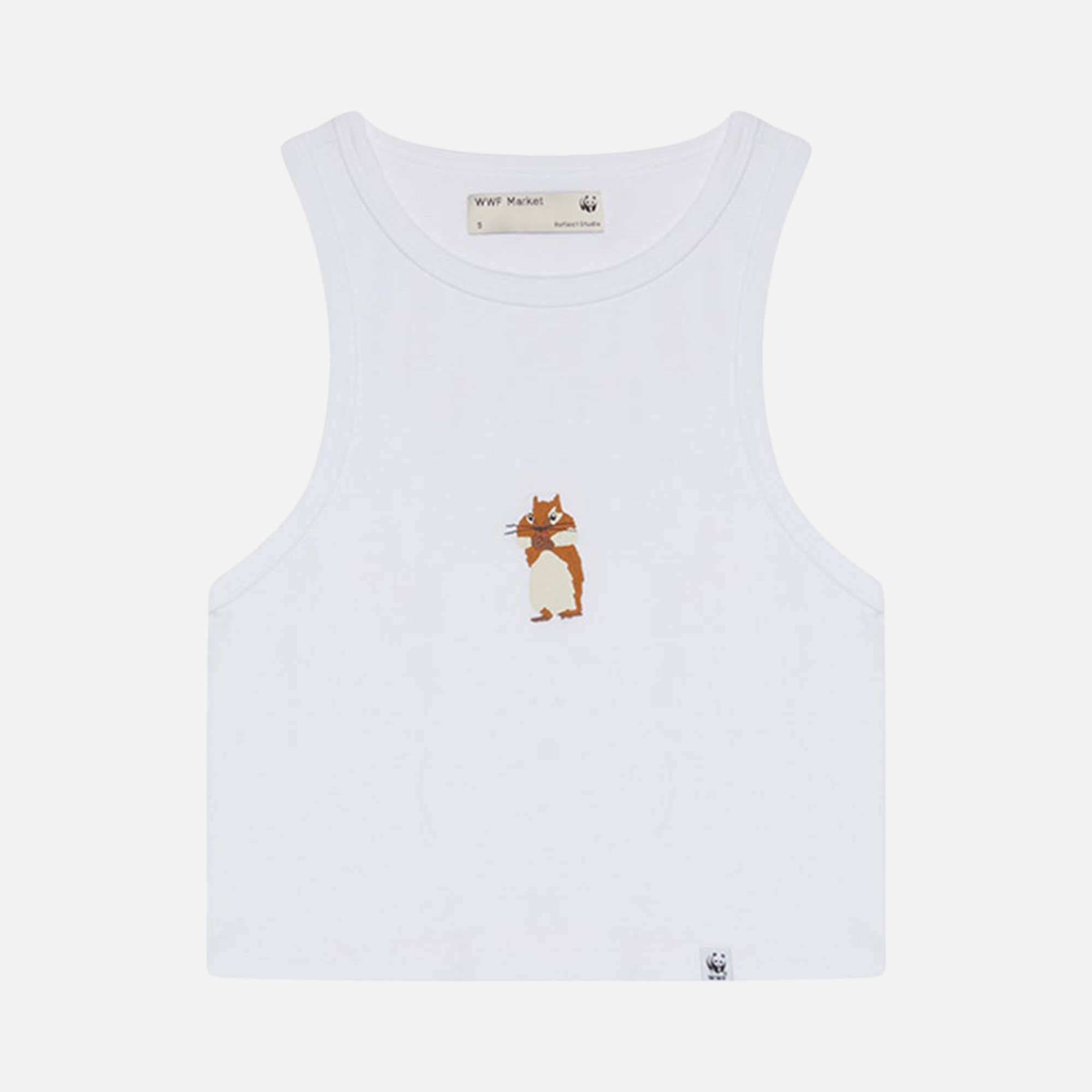 WWF Sportswear Yavru Sincap Embroidered Cropped Kadın Atlet