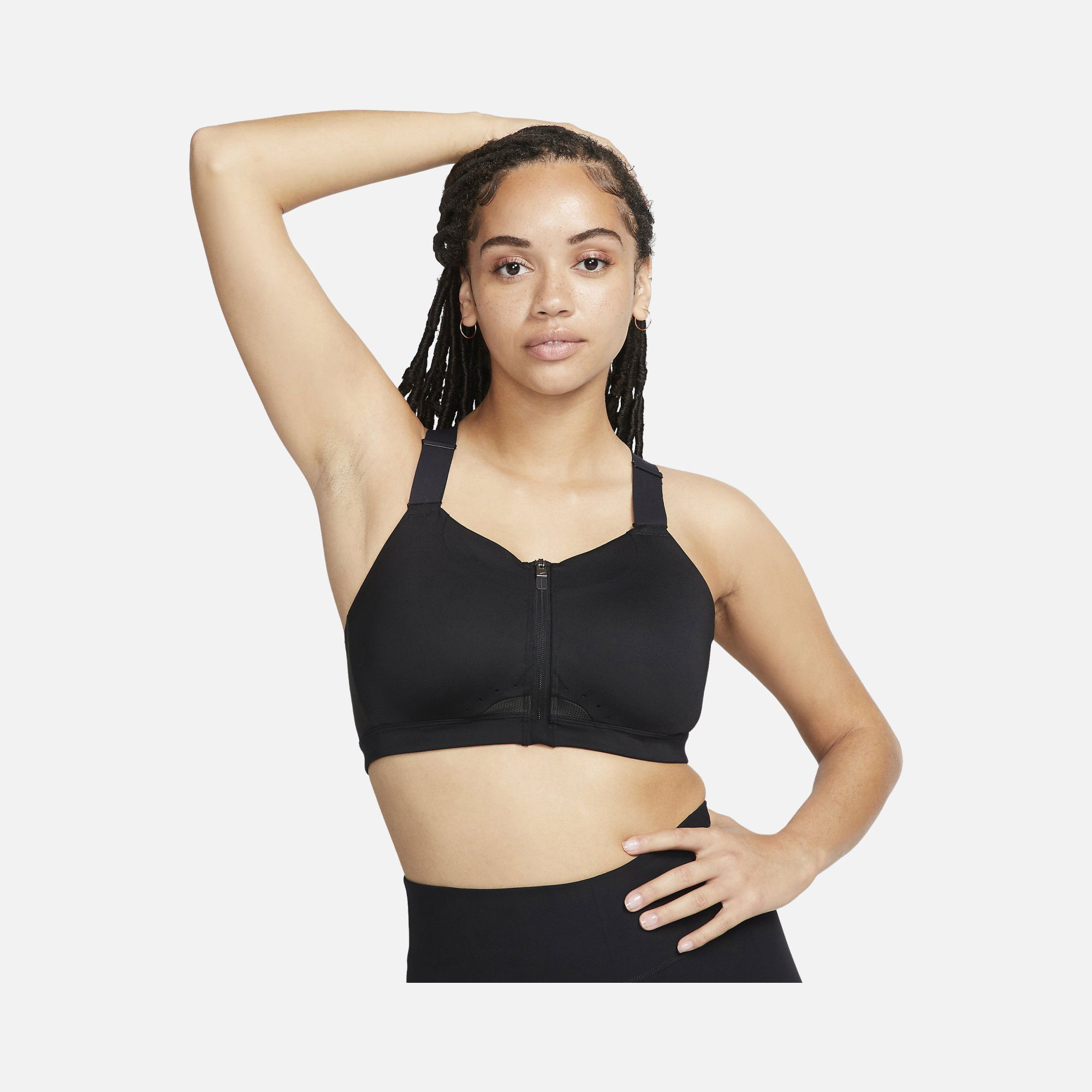 Nike Dri-Fit Alpha High-Support Padded Zip Training Kadın Bra