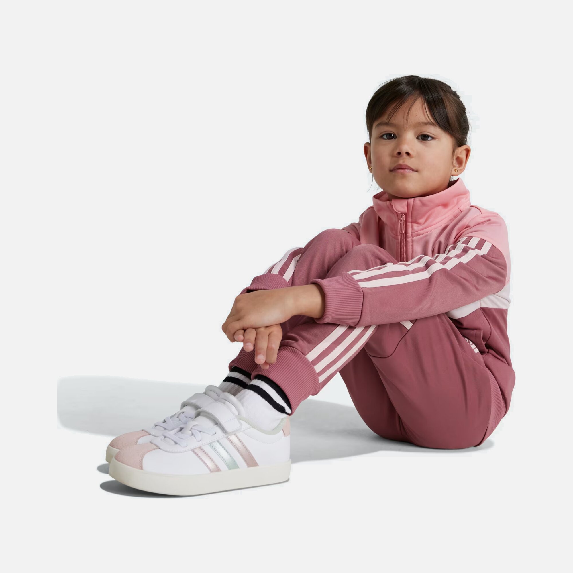adidas Sportswear Tiberio 3-Stripes Colorblock Shiny Çocuk Eşofman Takımı