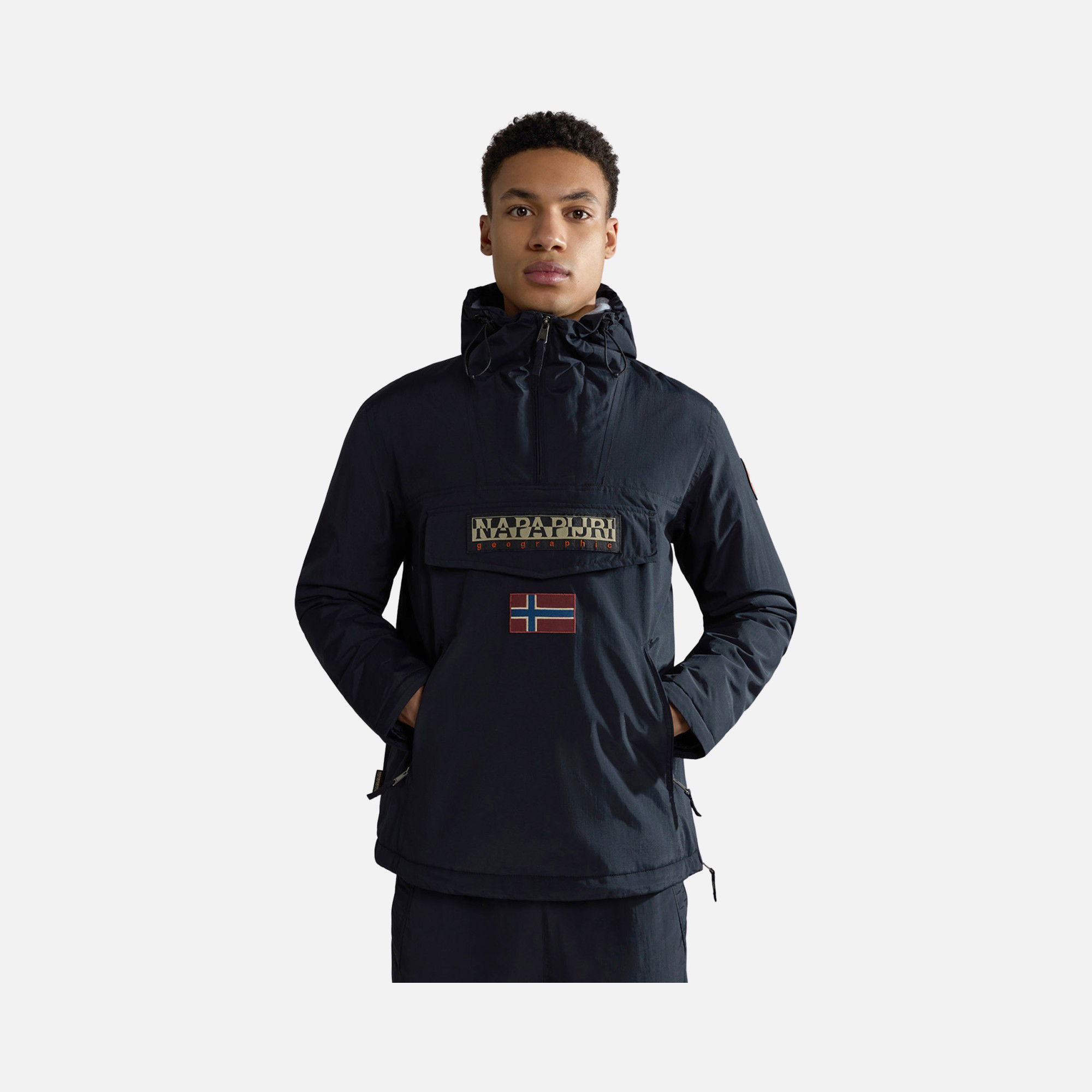 Napapijri Sportswear Rainforest Pocket Winter Half-Zip Hoodie Erkek Ceket