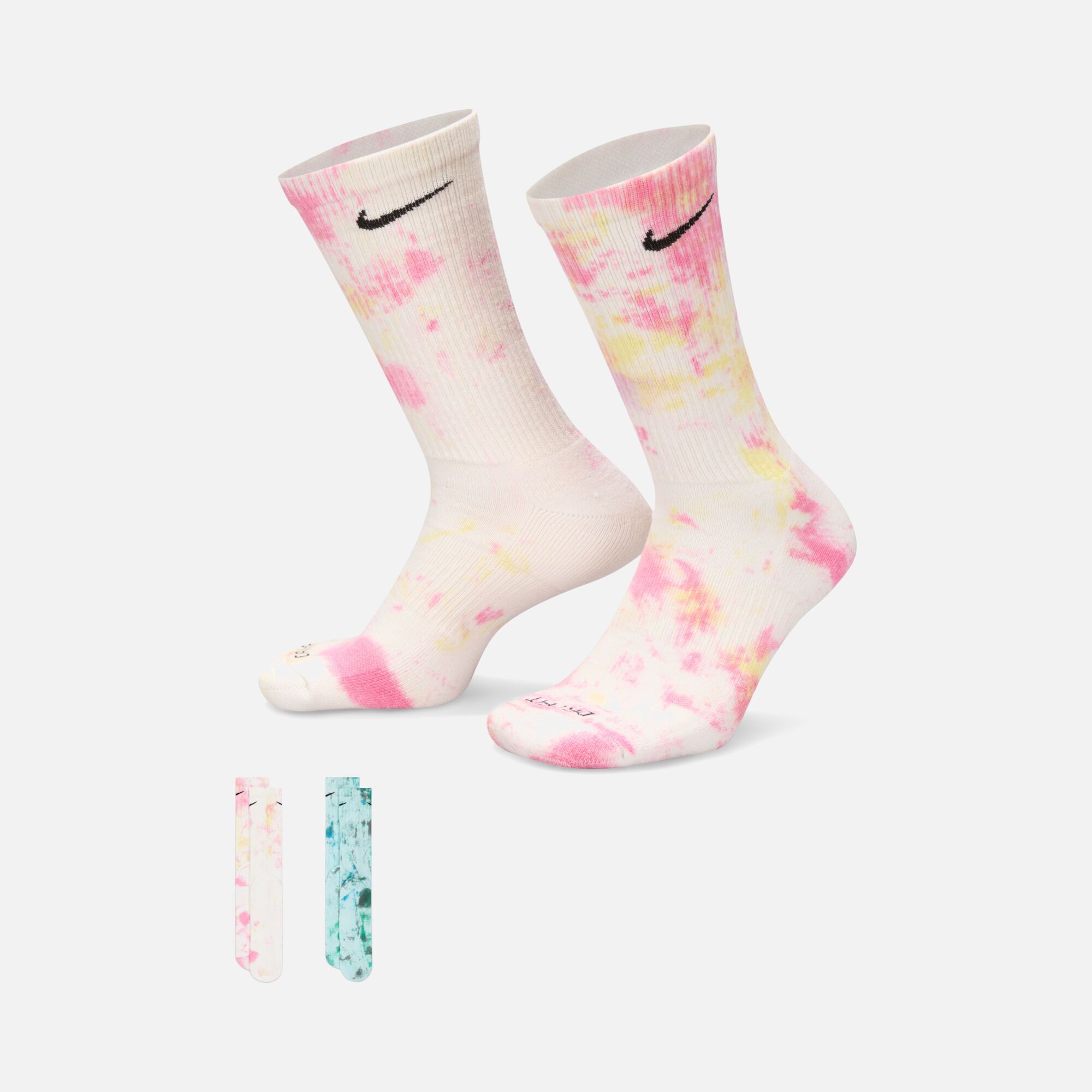 Nike Everyday Plus Cushioned Crew ''Batik Dyed'' (2 Pairs) Unisex Çorap