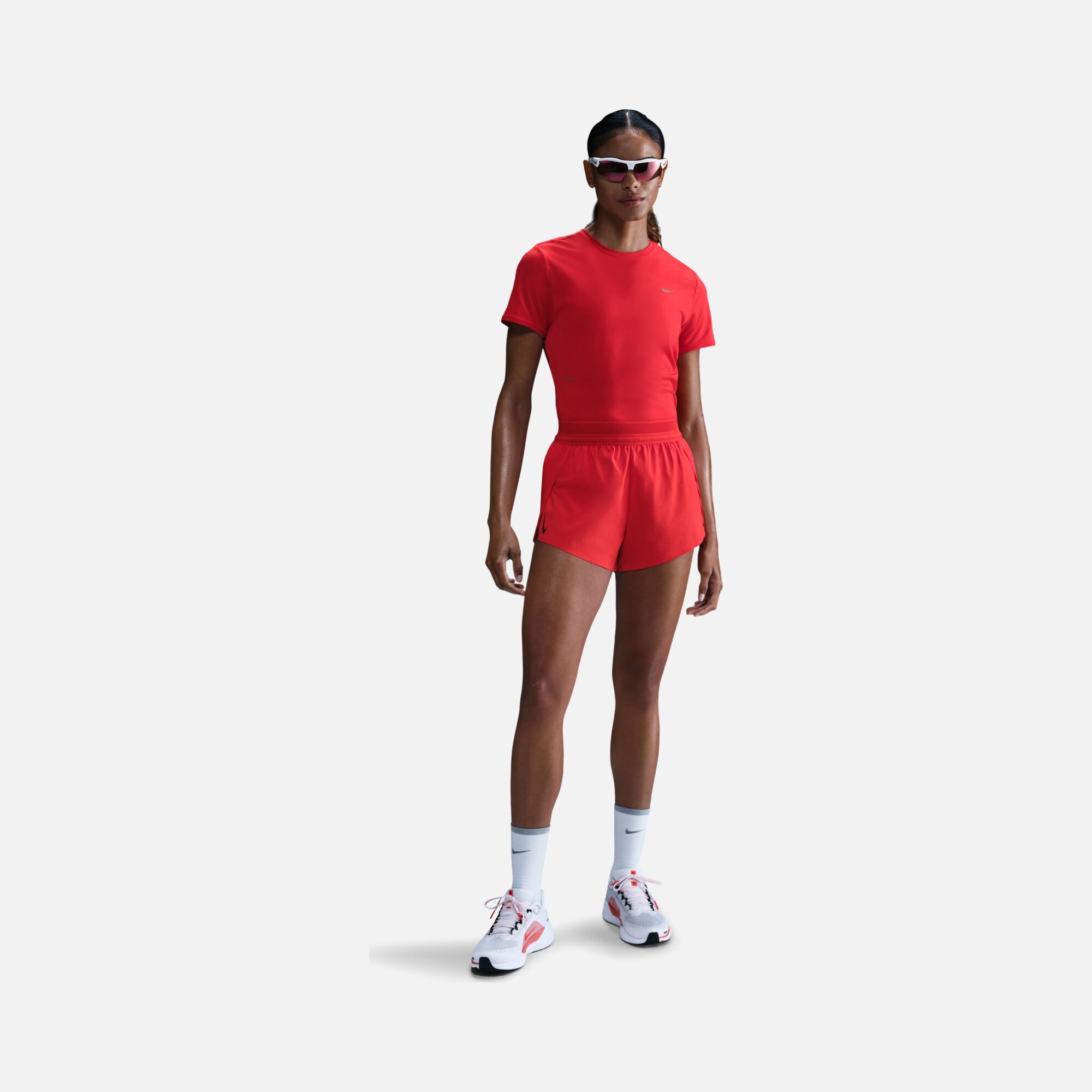 Nike AeroSwift Dri-Fit ADV Mid-Rise Brief-Lined 3" Running Kadın Şort