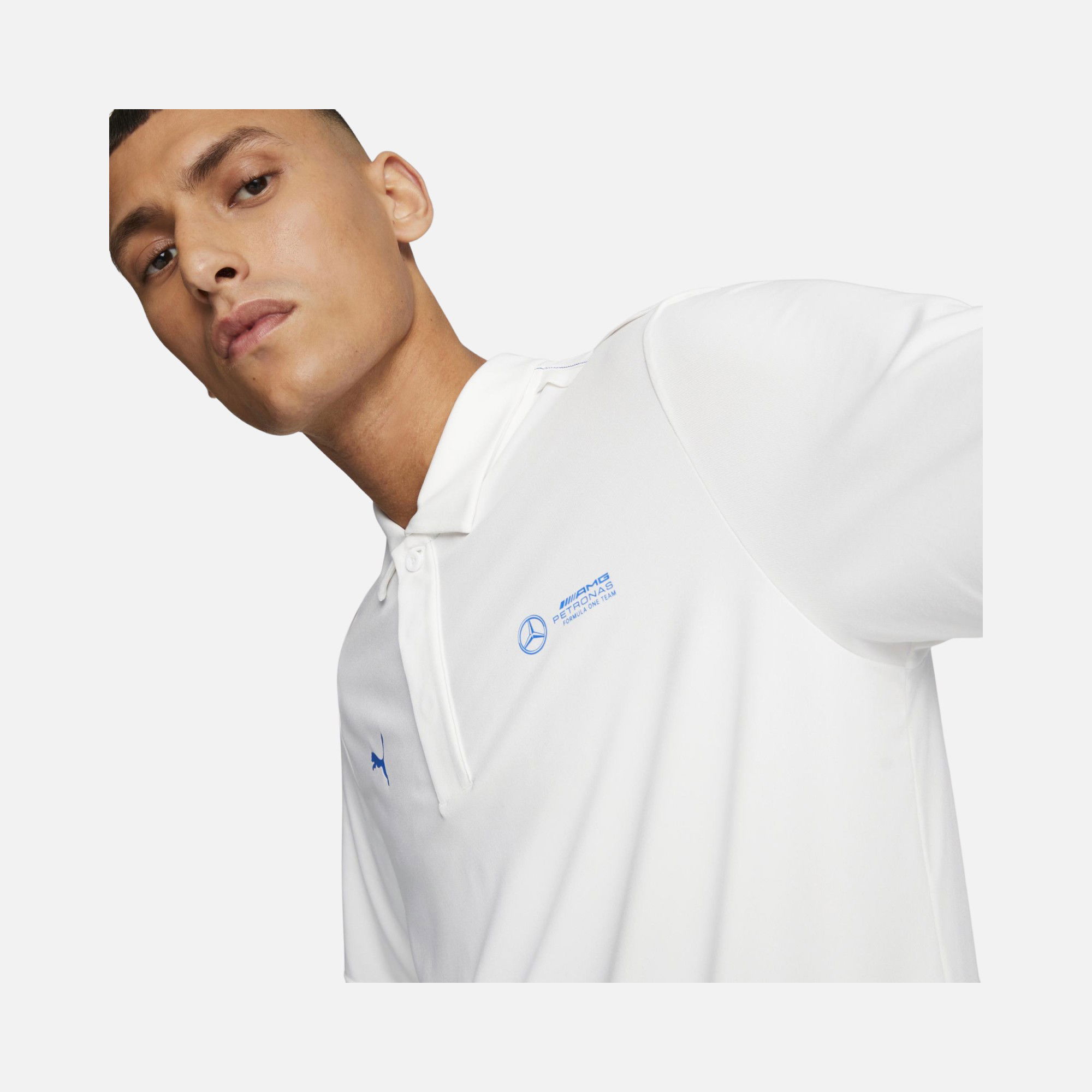 Puma Sportswear Mercedes-AMG Cloudspun Polo Short-Sleeve Erkek Tişört