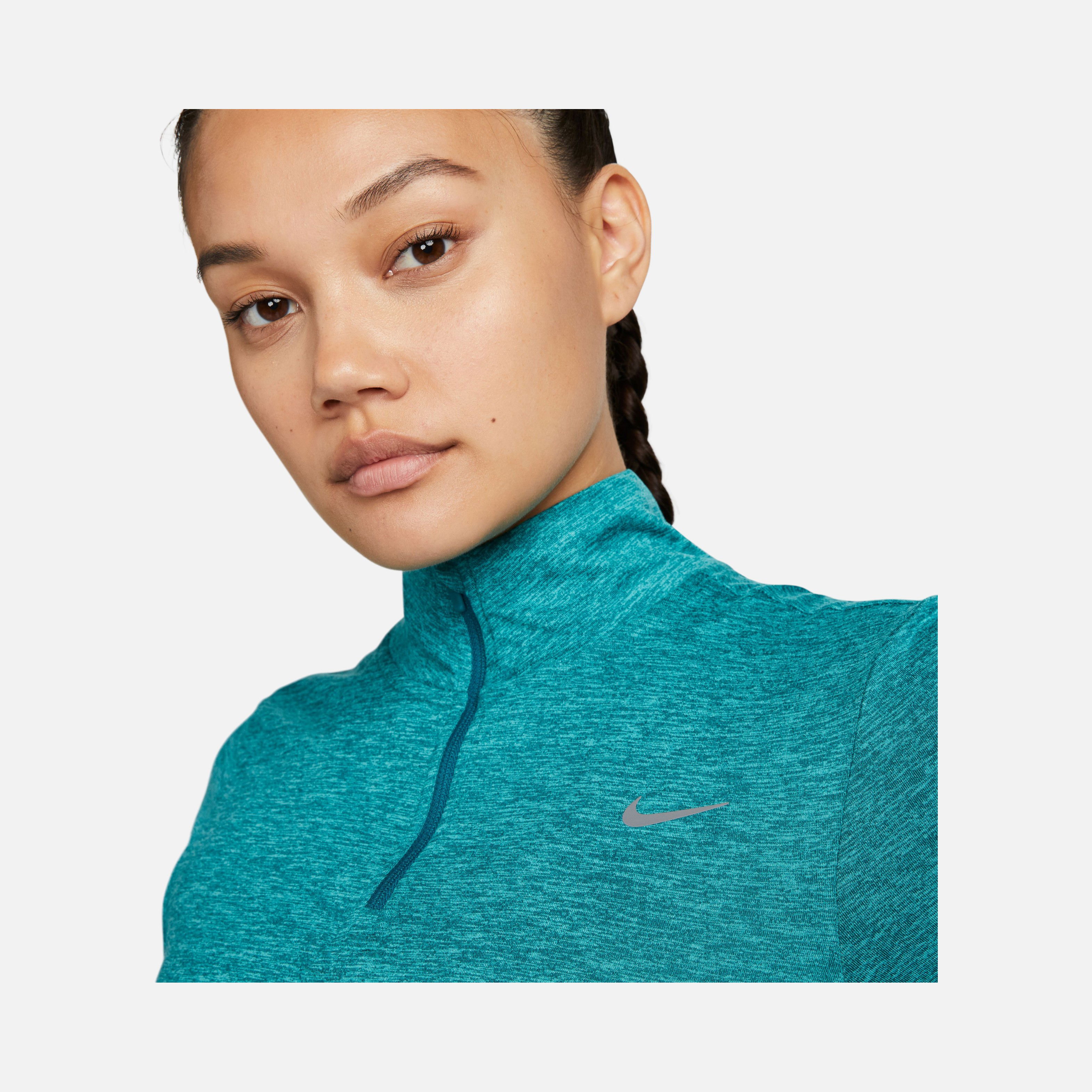 Nike Dri-Fit Swift Element UV 1/4-Zip Running Long-Sleeve Kadın Tişört