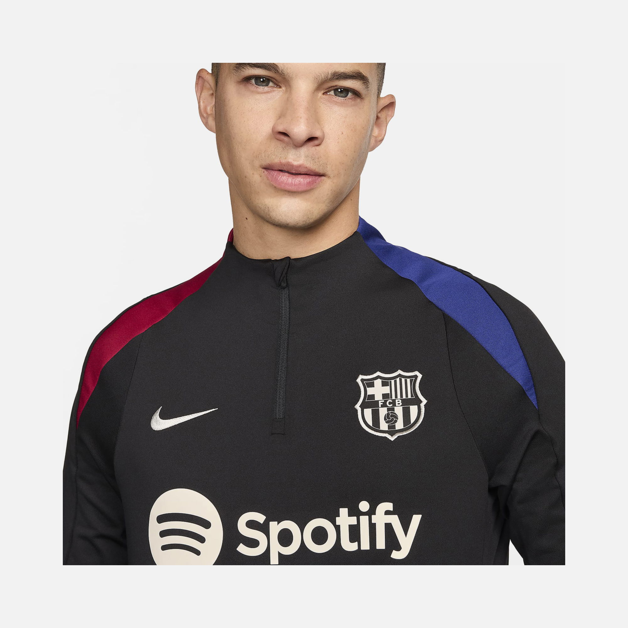 Nike FC Barcelona Strike Dri-Fit Long-Sleeve Erkek Tişört