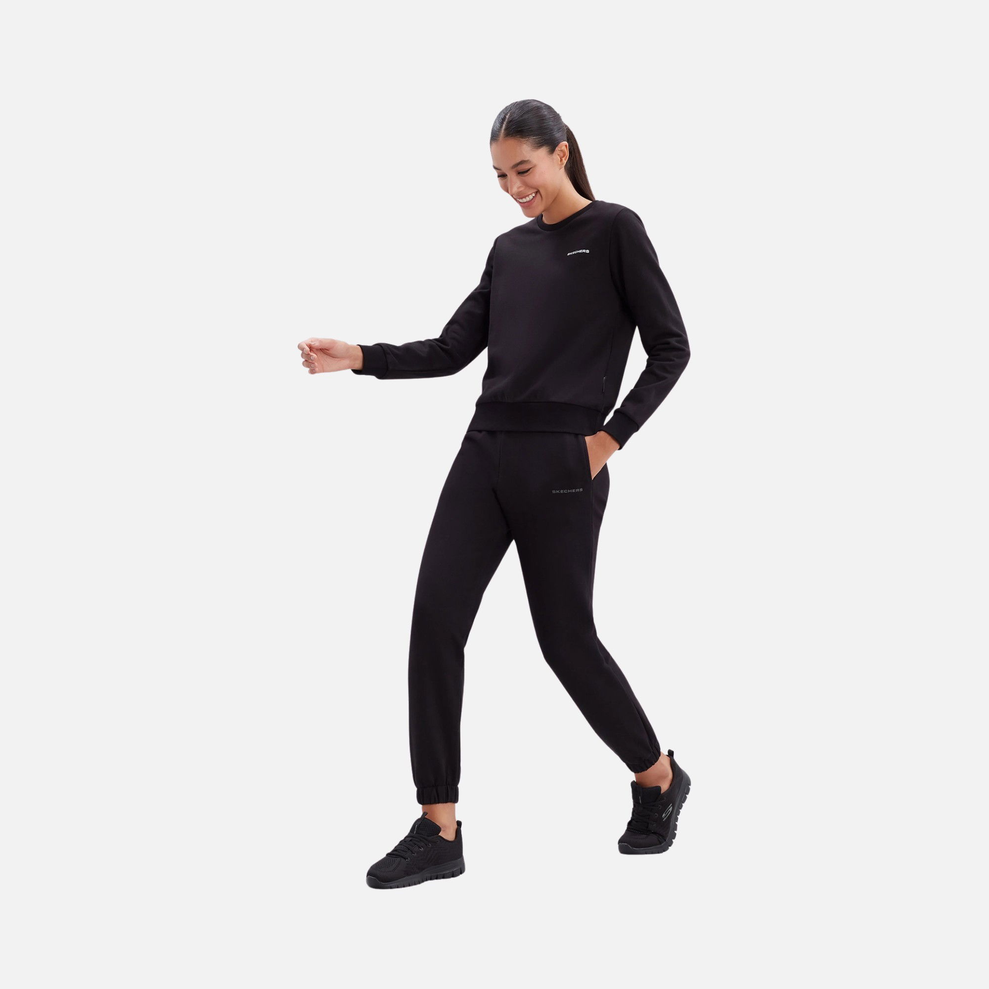 Skechers Sportswear New Basics Elastic Cuff Kadın Eşofman Altı